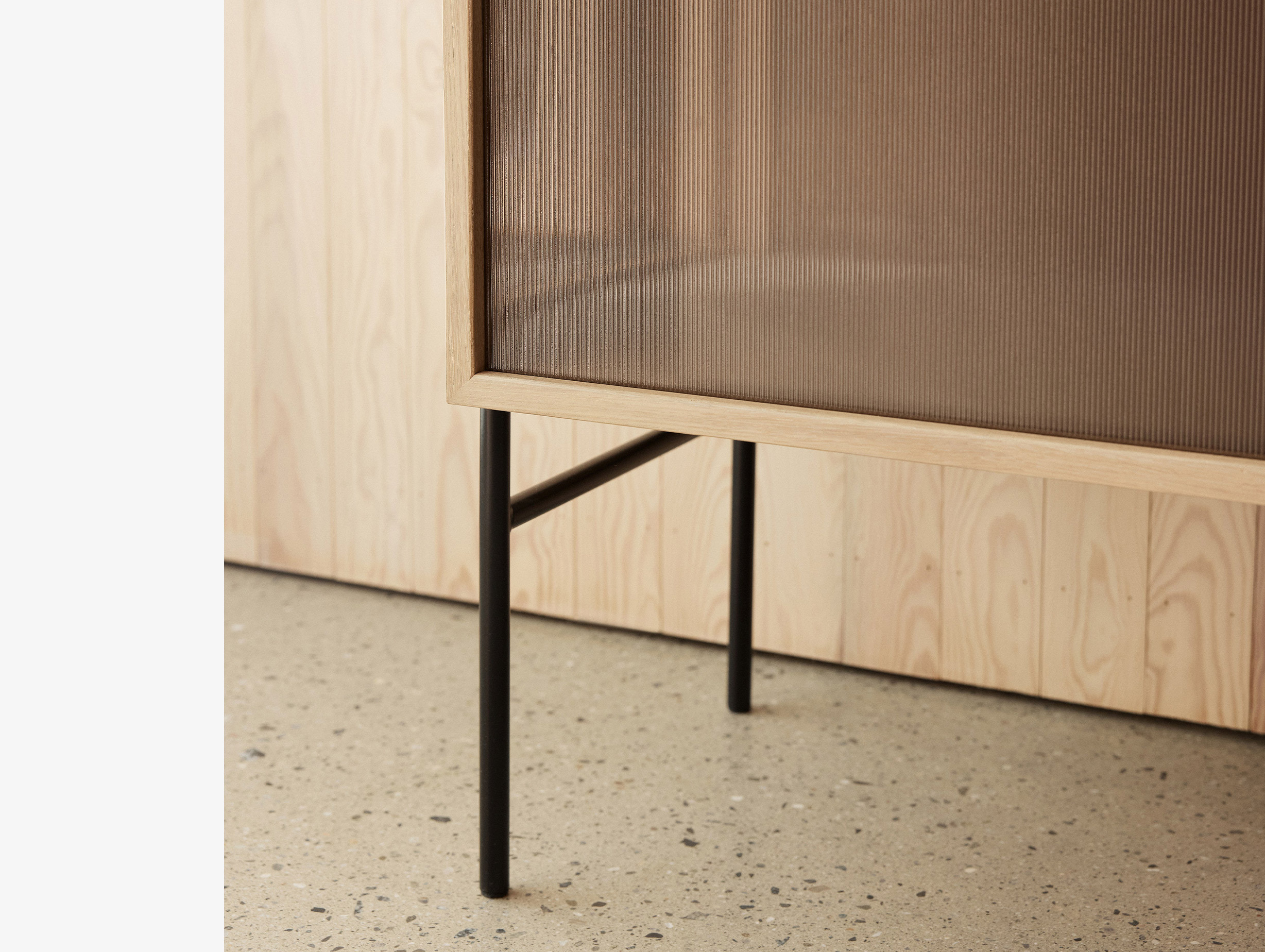 Northern rudi wulff hifive sideboard 100cm oak glass lifestyle1