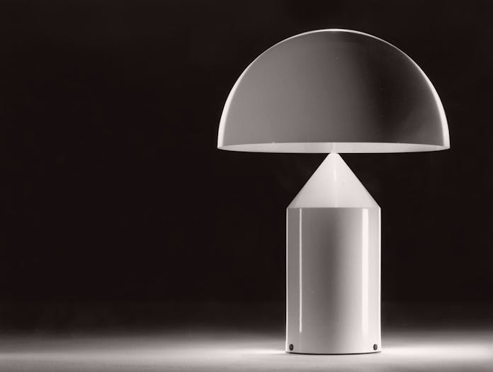 Oluce Atollo Metal Table Lamp White Vico Magistretti
