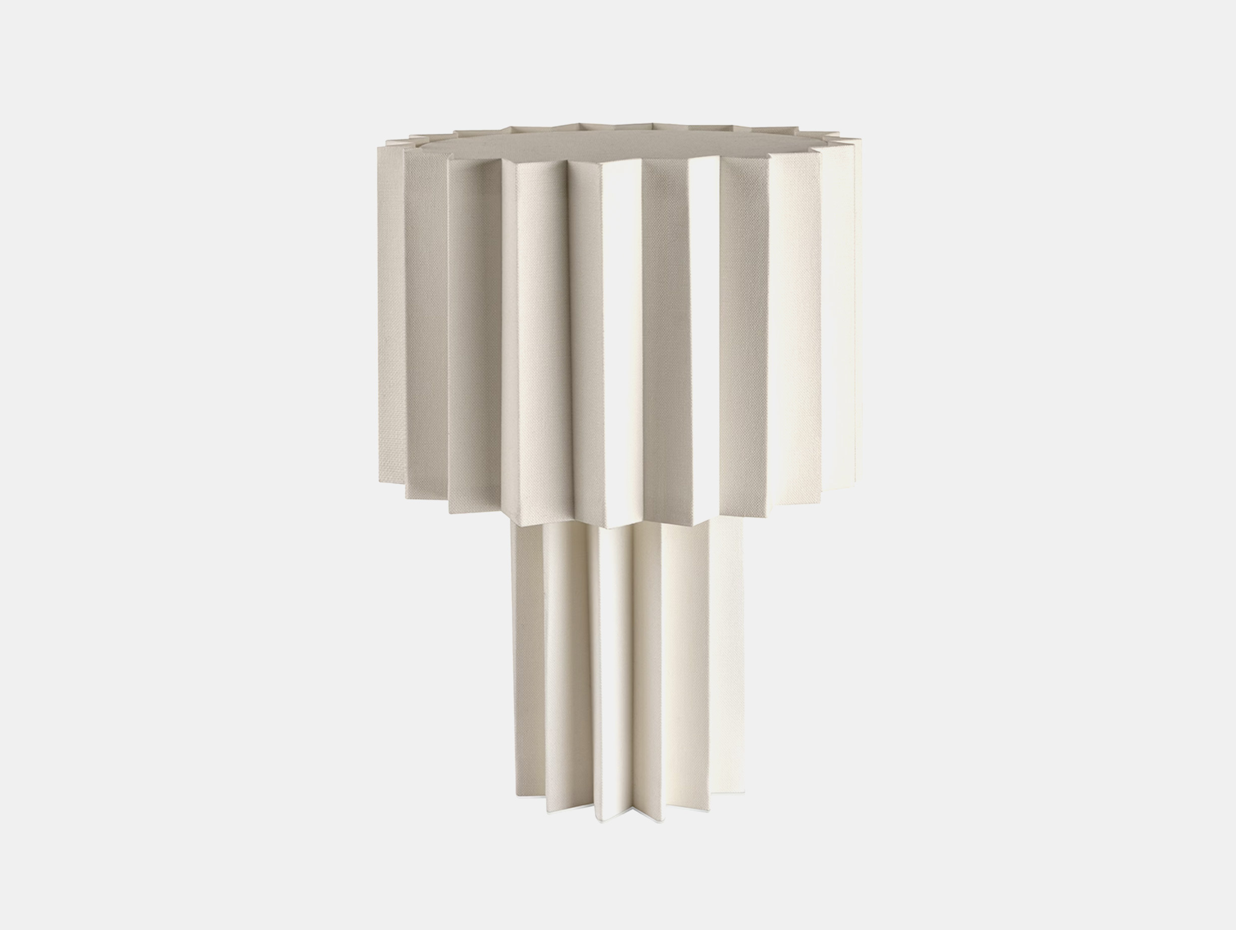 Orsjo belysning folkform plisse table light cream