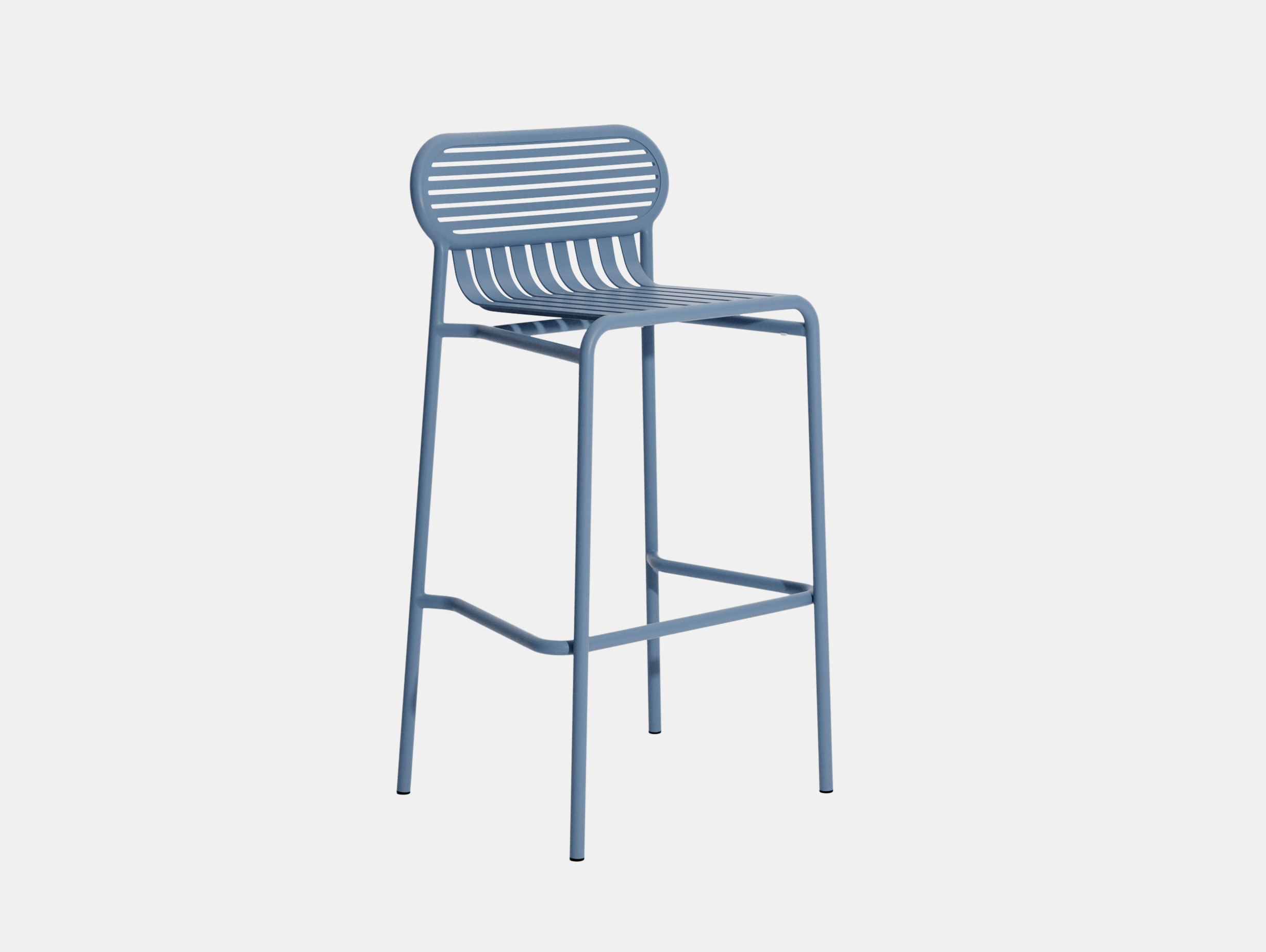 Petite Friture Week End Outdoor barstool pigeon blue Studio Brichet Ziegler