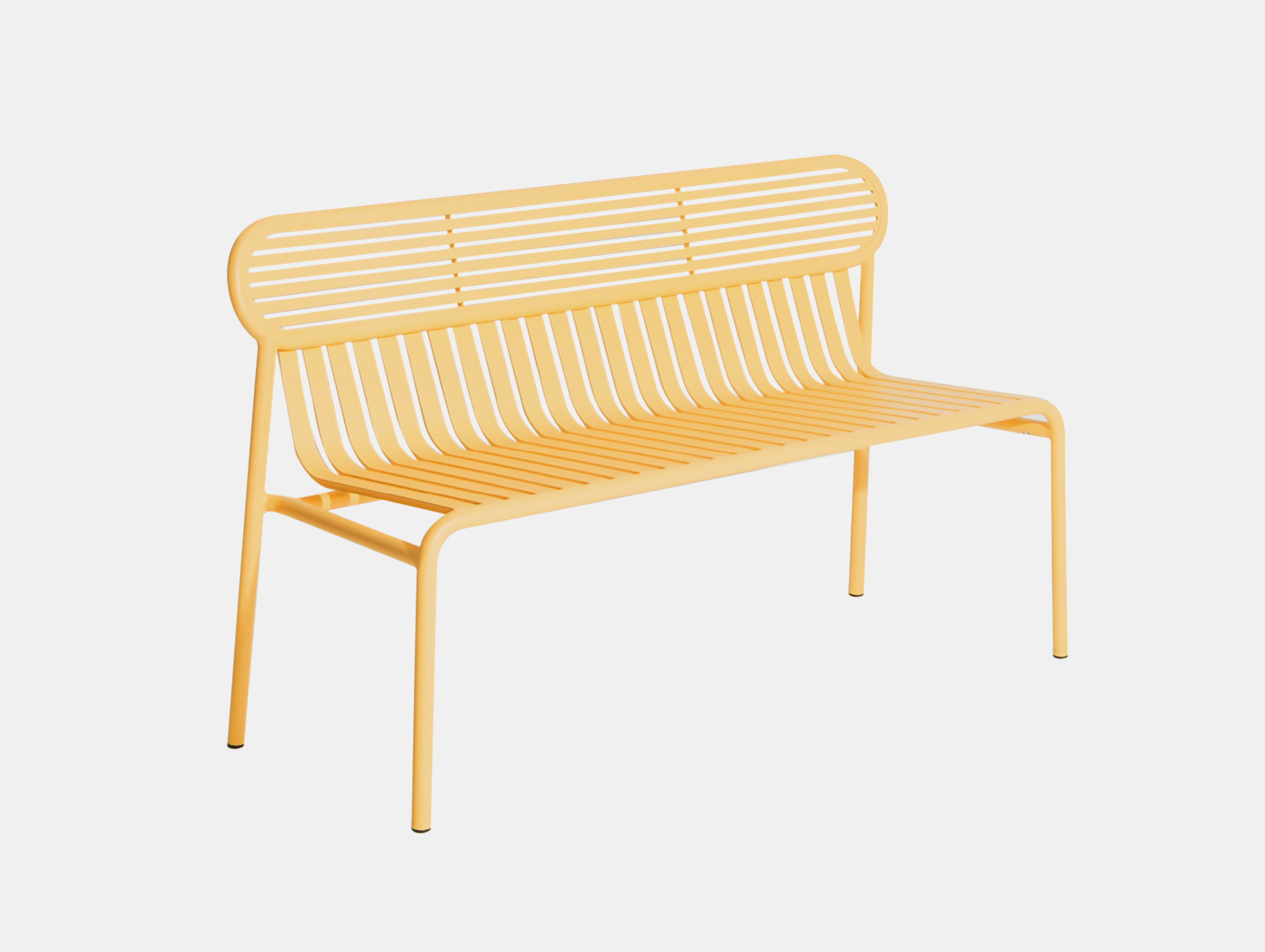 Petite Friture Week End Outdoor bench saffron Studio Brichet Ziegler