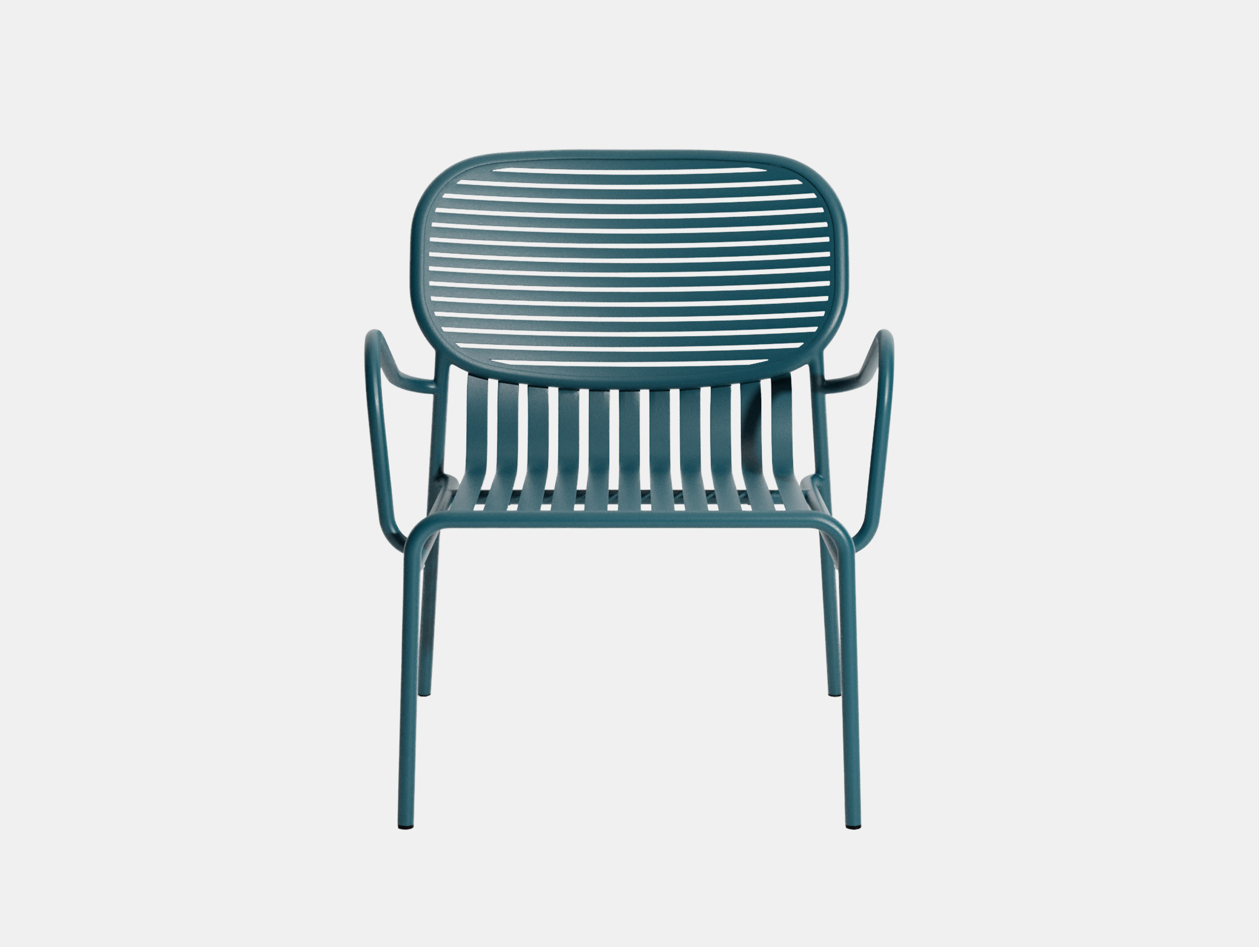 Petite Friture Week End Outdoor low armchair ocean blue Studio Brichet Ziegler