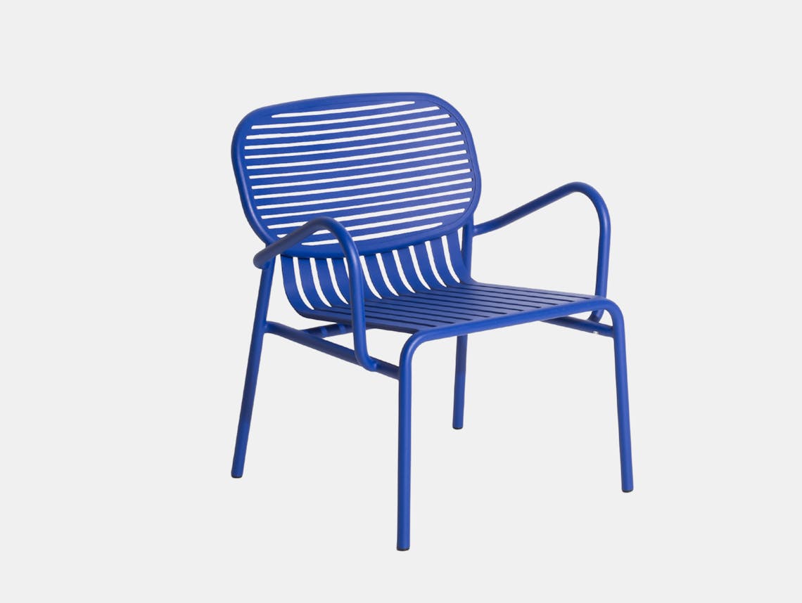 Petite friture weekend lounge chair blue