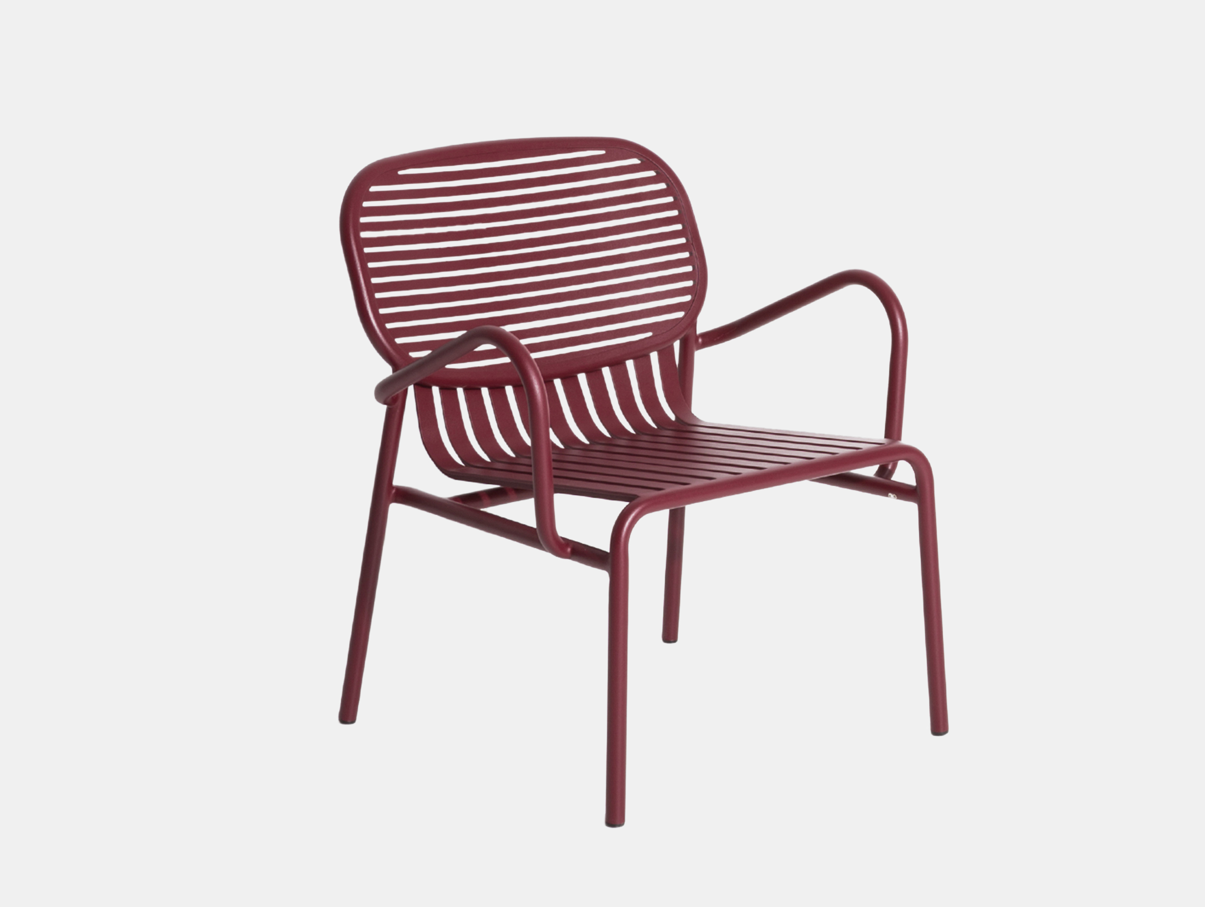 Petite friture weekend lounge chair burgundy