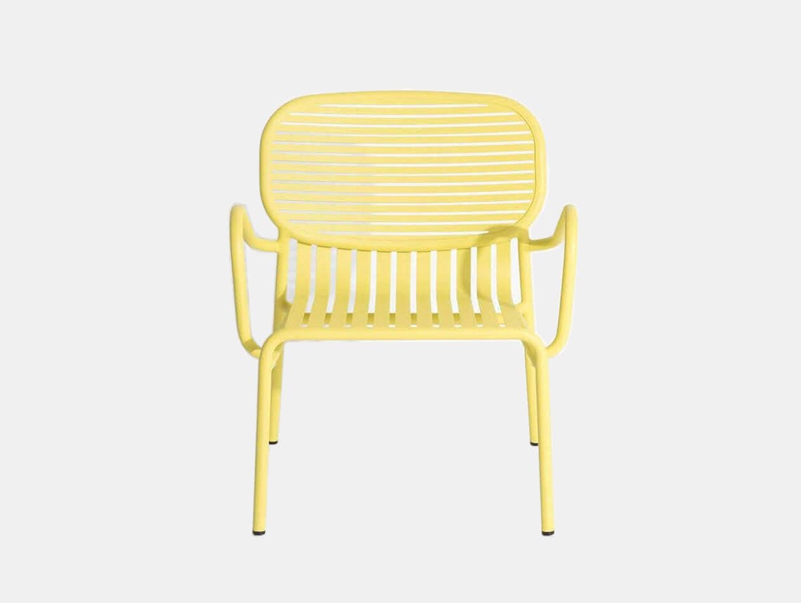 Petite friture weekend lounge chair yellow