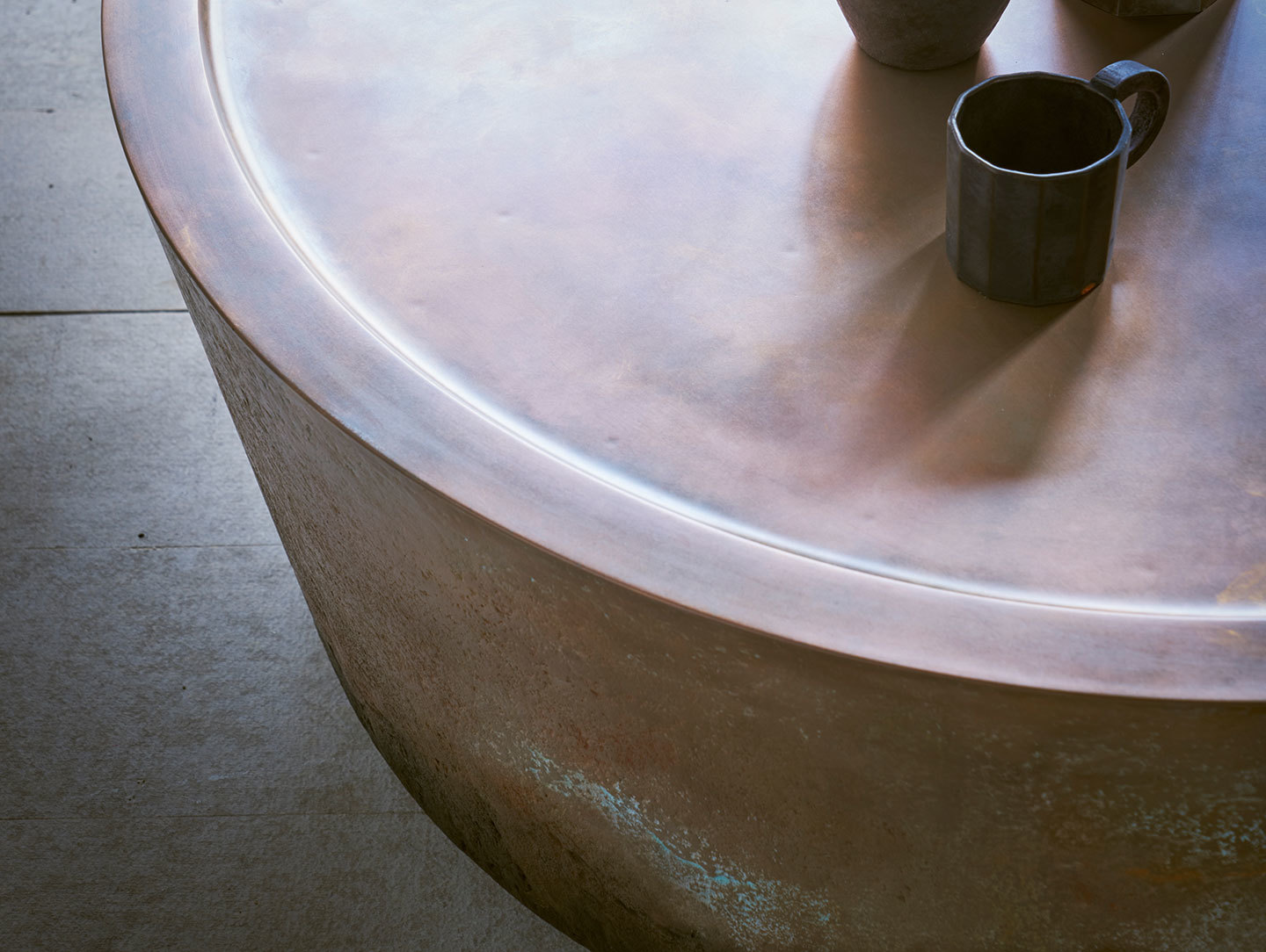 Pinch Nim Coffee Table Copper Detail Russell Pinch Oona Bannon