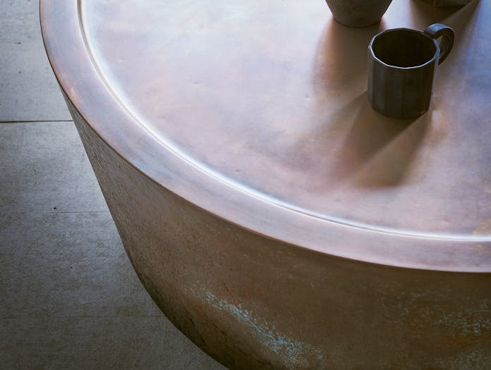 Pinch Nim Coffee Table Copper Detail Russell Pinch Oona Bannon