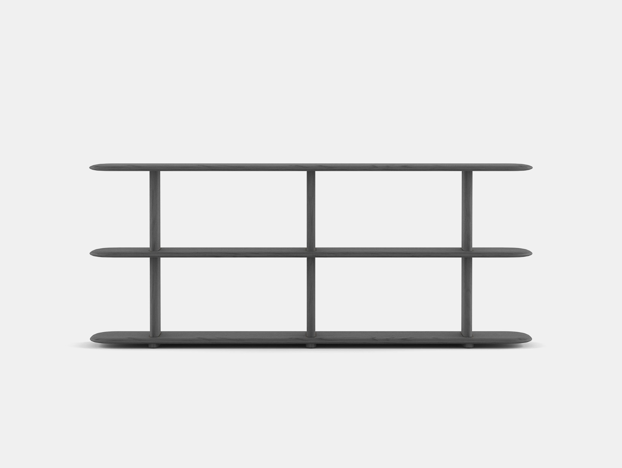 Poiat studio poeme shelves 74 black oak