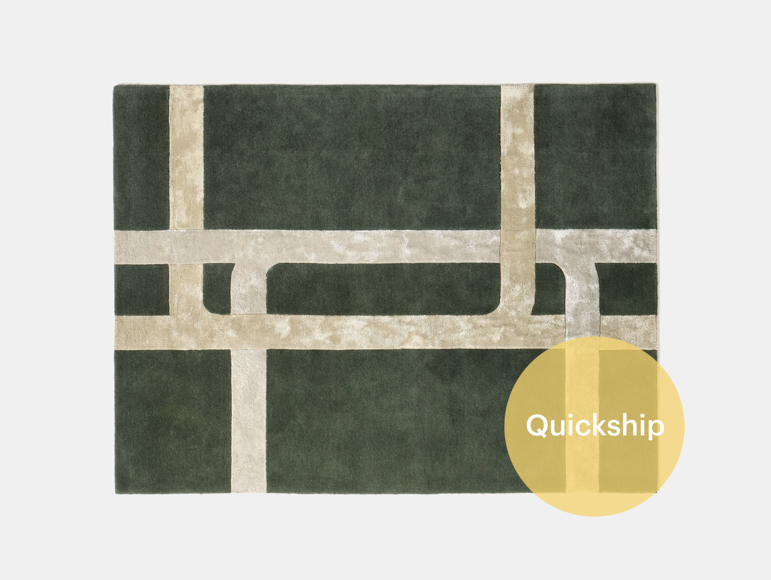 Quickship punt mario ruiz stockholm rug dark bronze champagne