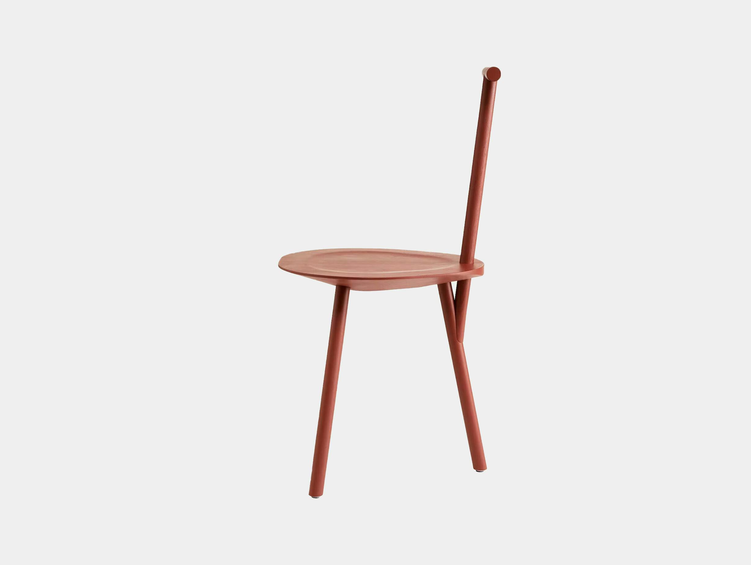 Please wait to be seated spade chair basque red