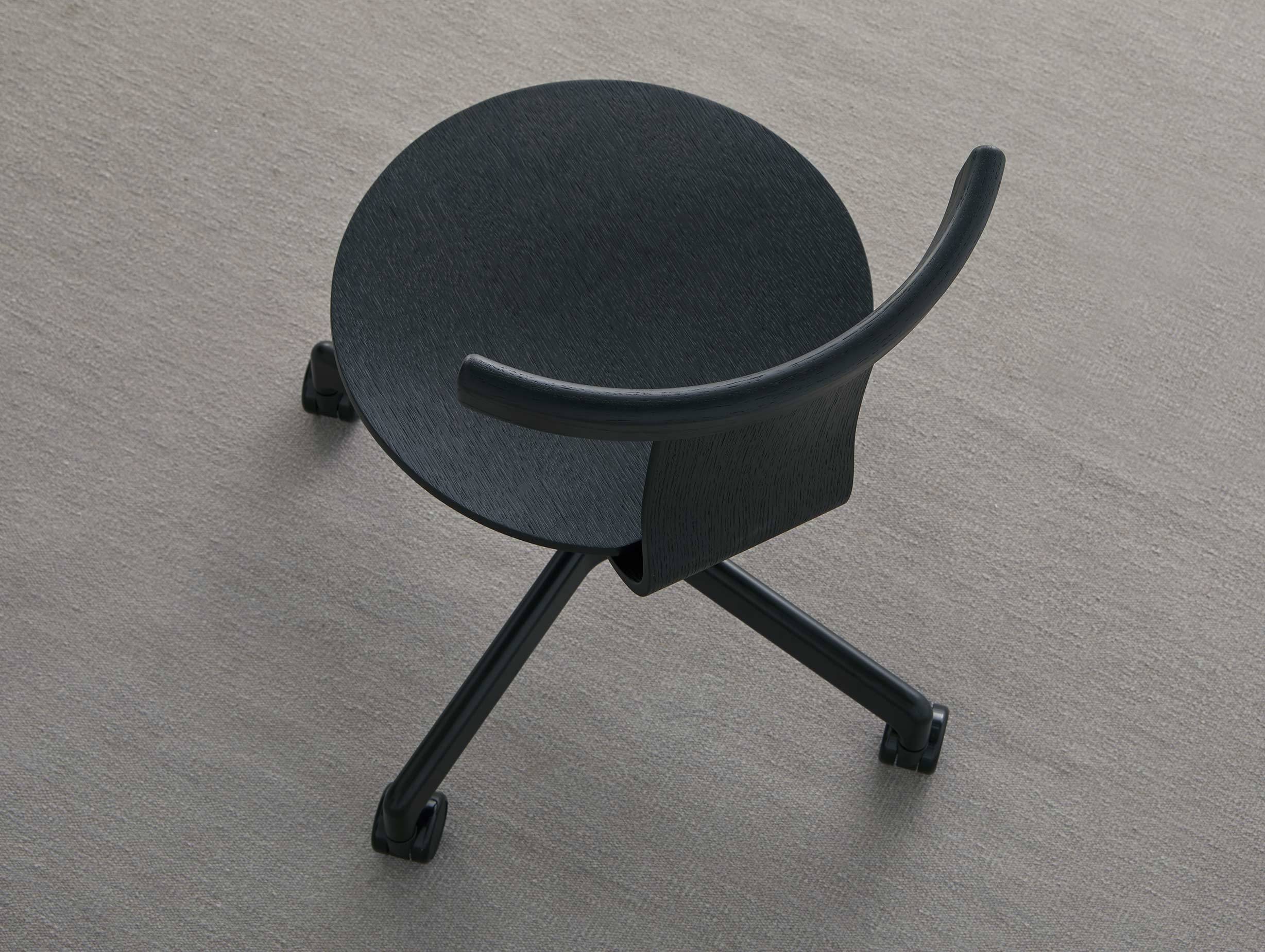 Resident jiro chair lifestyle black oak 2