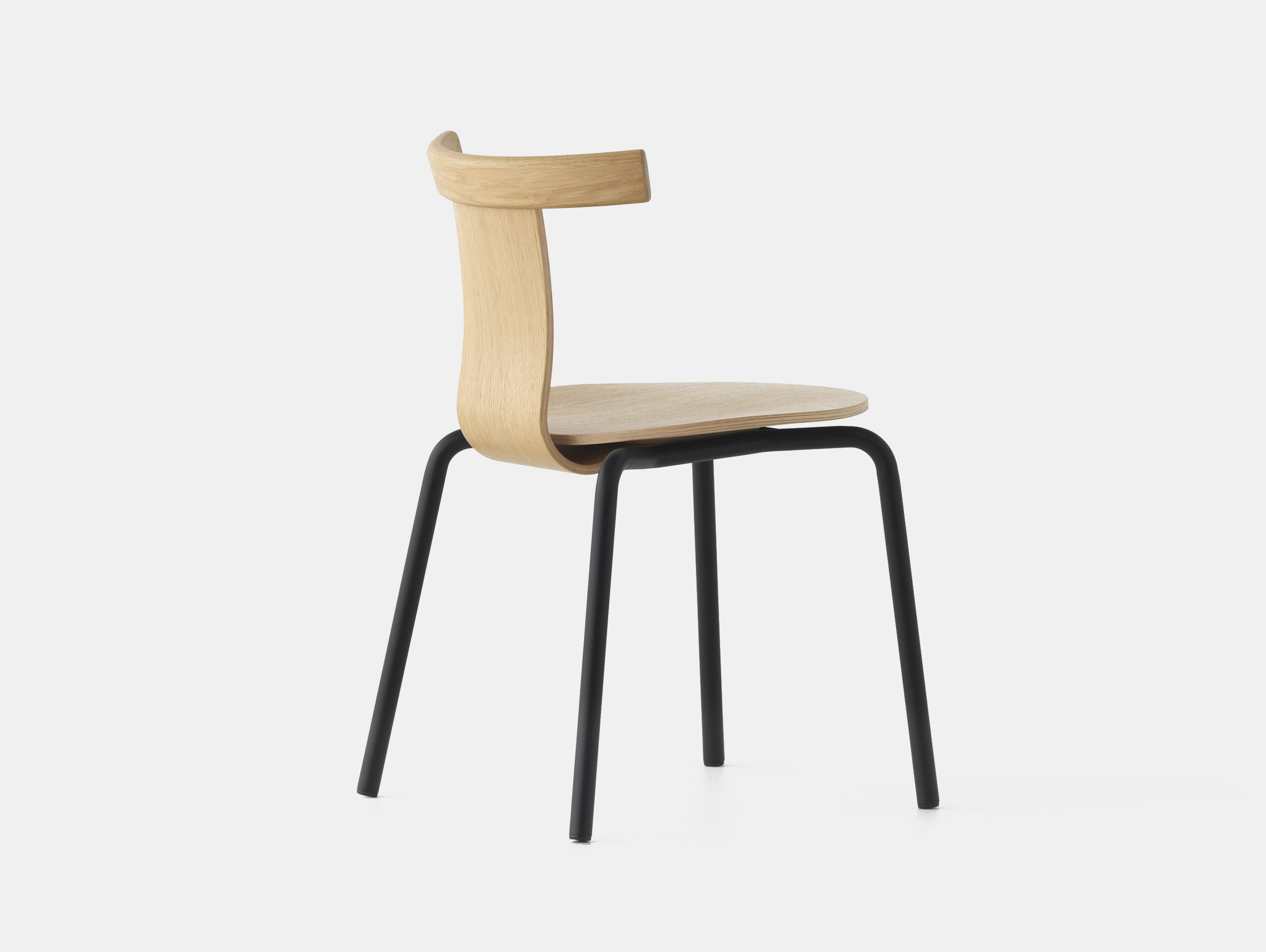 Resident john tree jiro dining chair oak black legs2