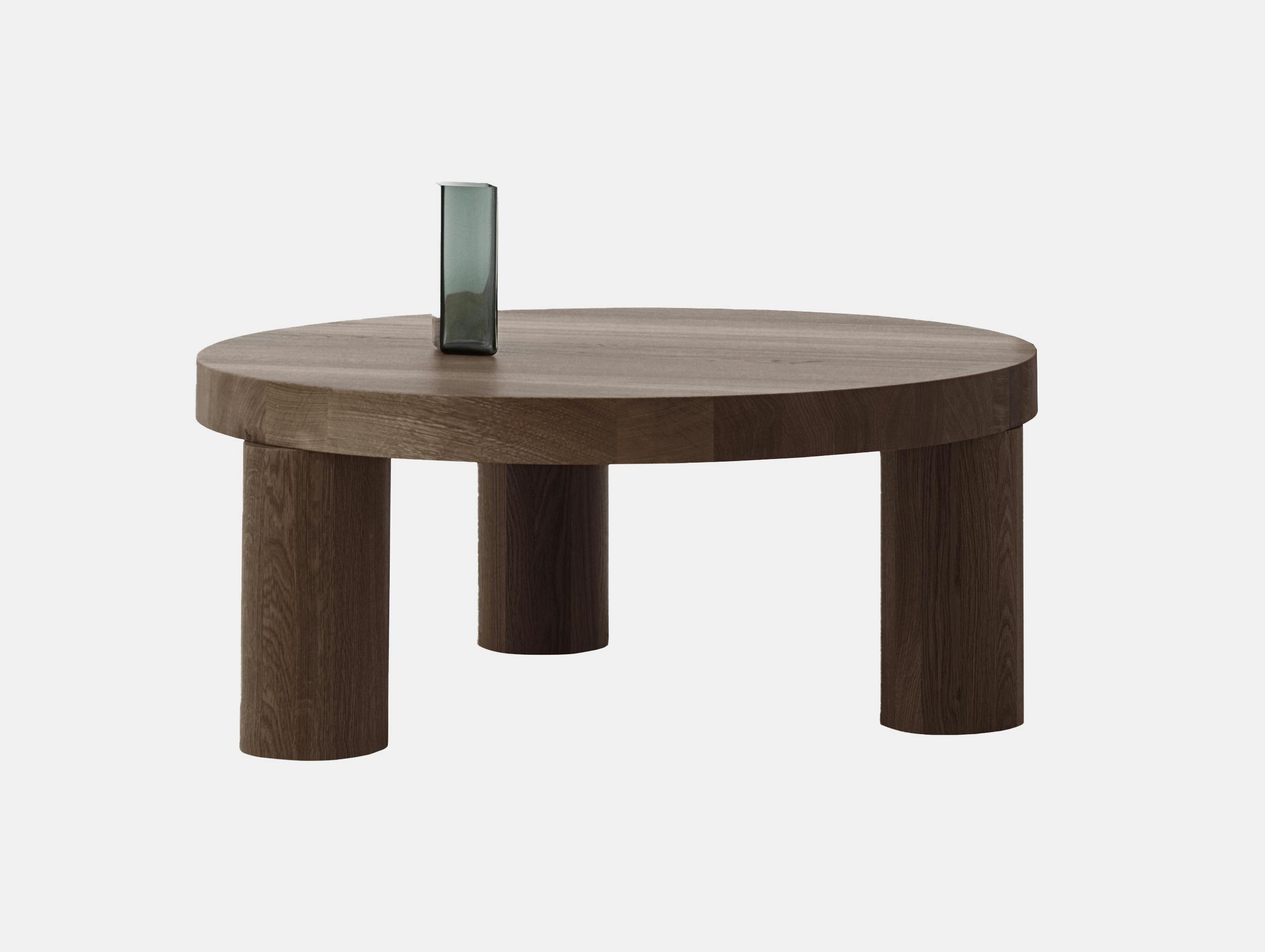 Resident offset coffee table umber
