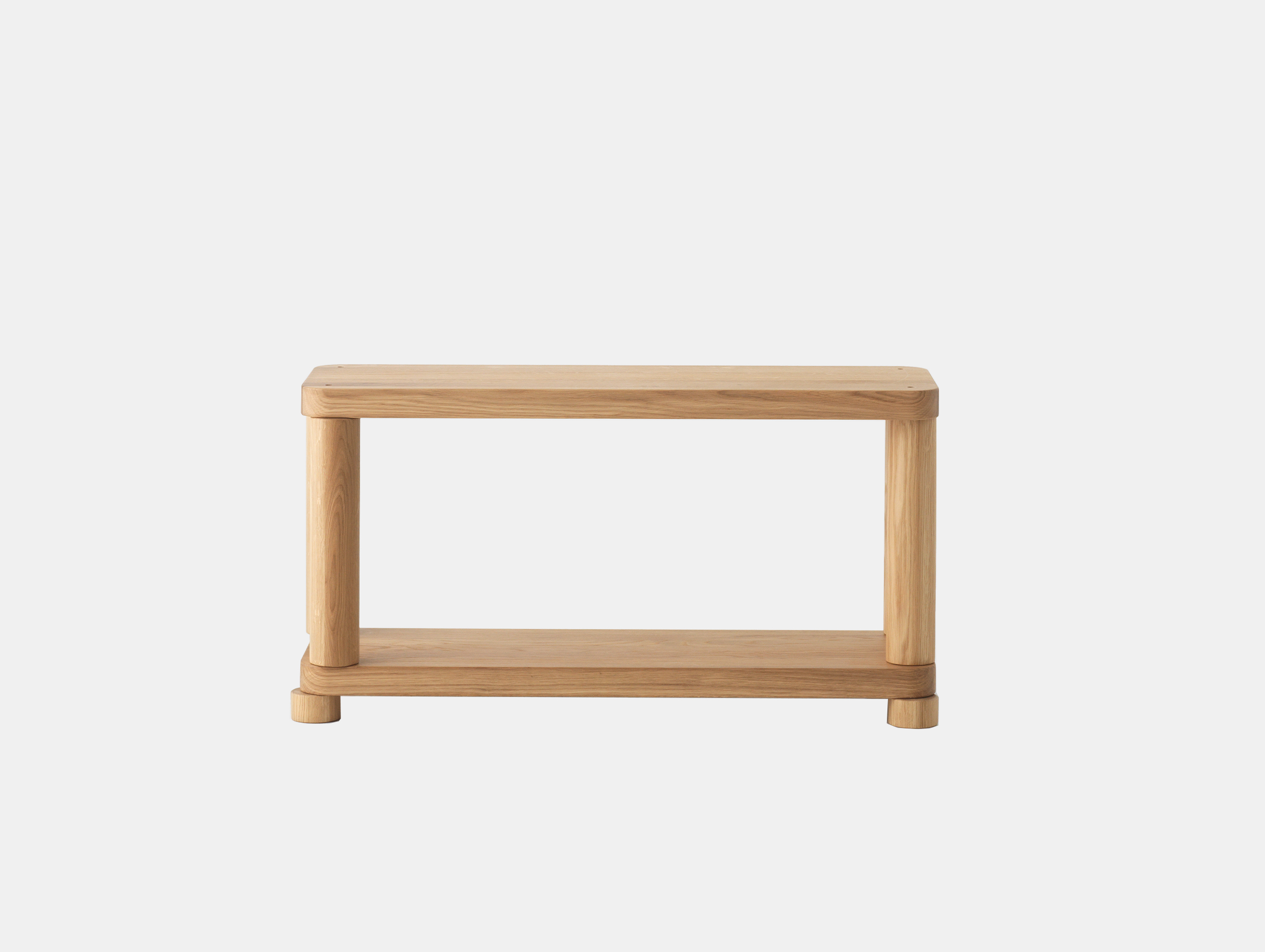 Resident offset shelf small 1 tier natural oak