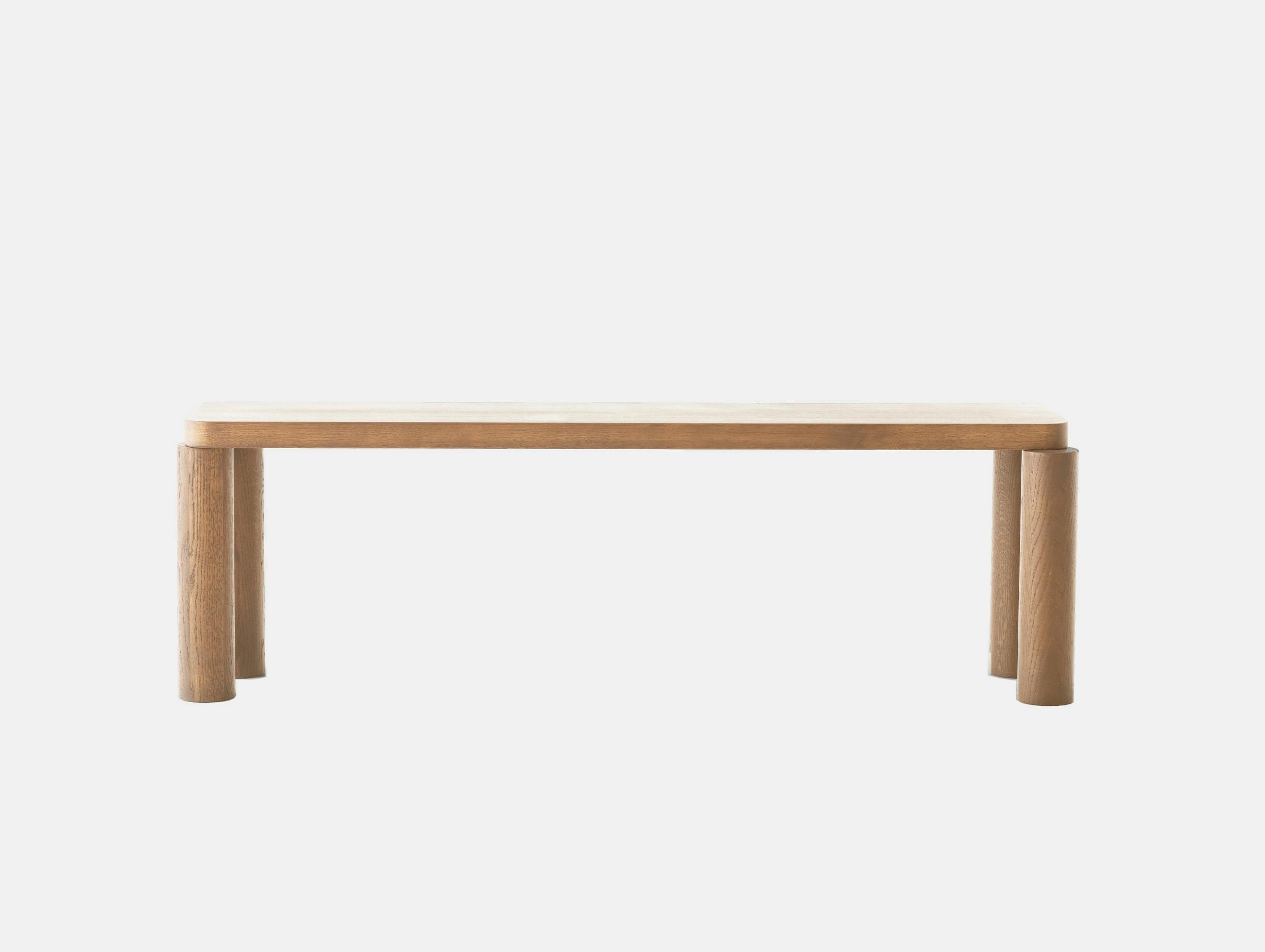 Resident philippe malouin offset bench natural oak