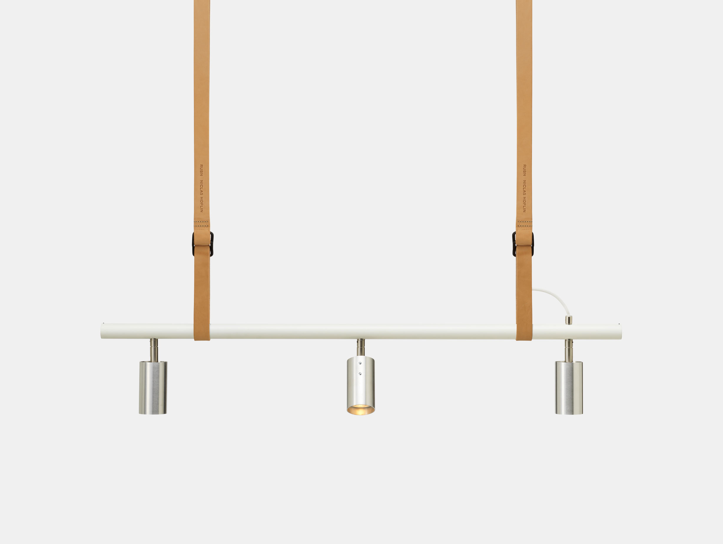 Rubn Long John 3 Pendant Light Nat Whi Stee Detail Niclas Hoflin