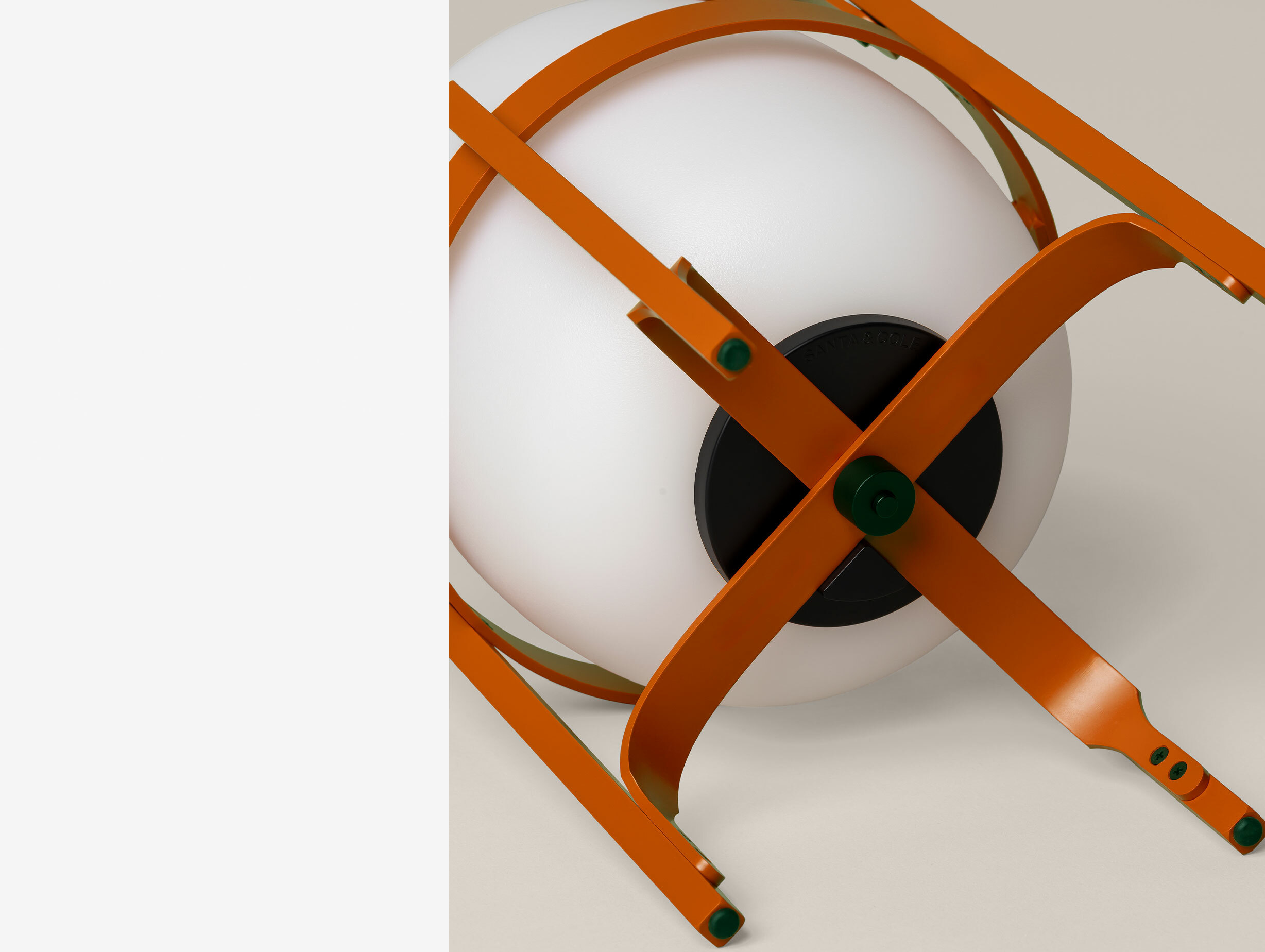 Santa Cole Cestita Alubat Enric Badrinas reddish orange detail