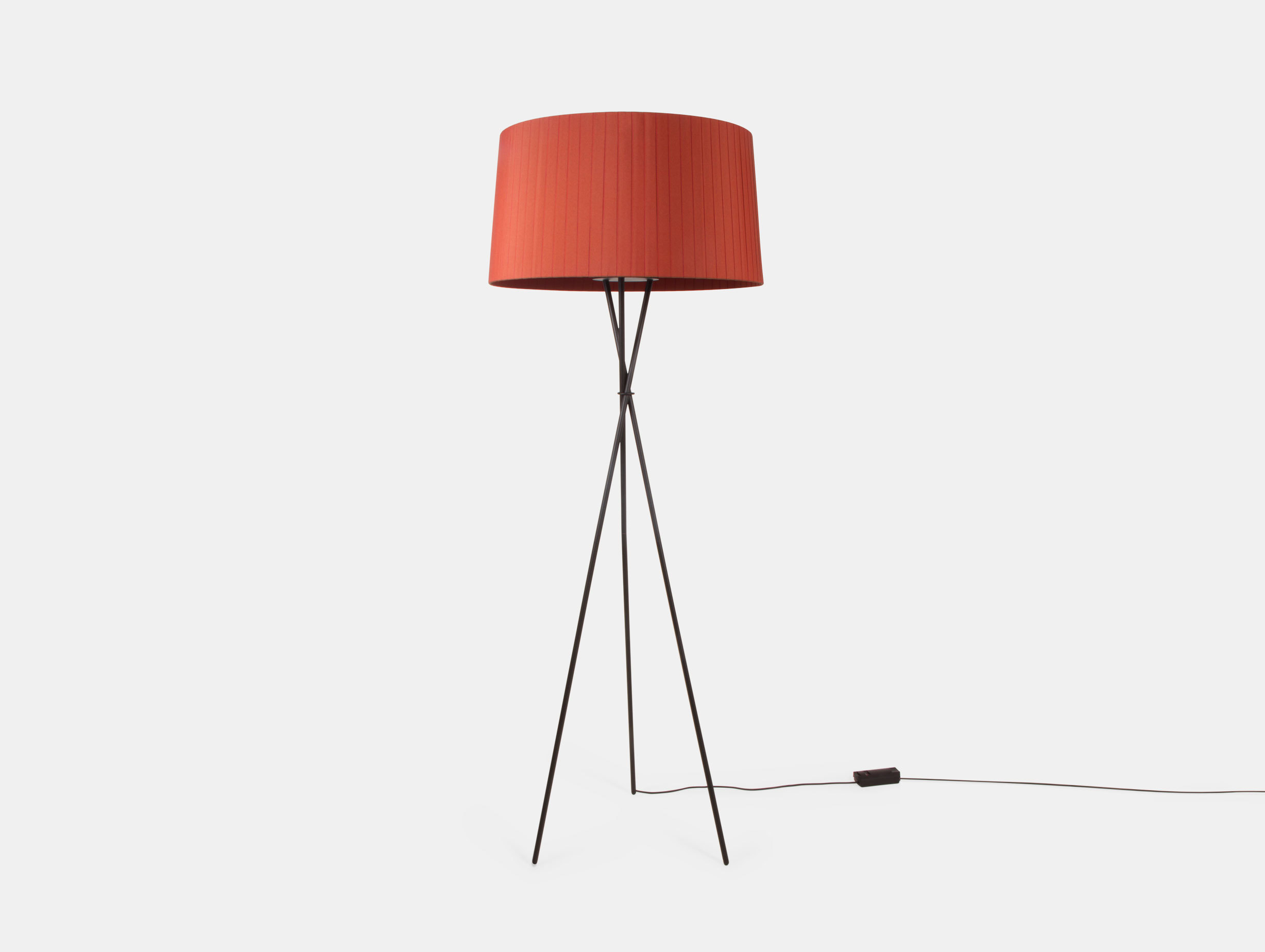 Santa And Cole Tripode G5 Floor Lamp Red Amber