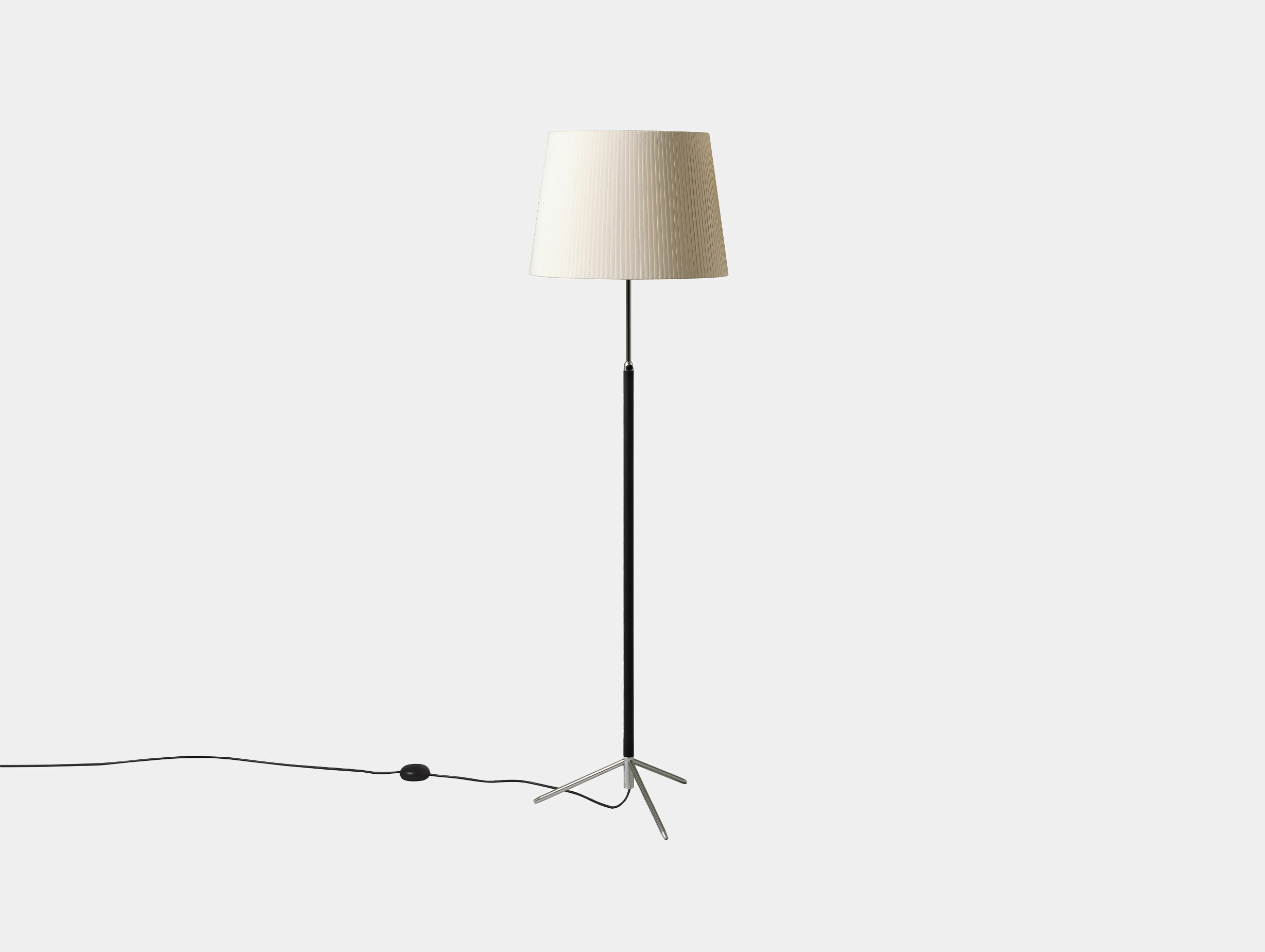 Santa cole jaume sans pie de salon floor lamp G1 chrome plated natural