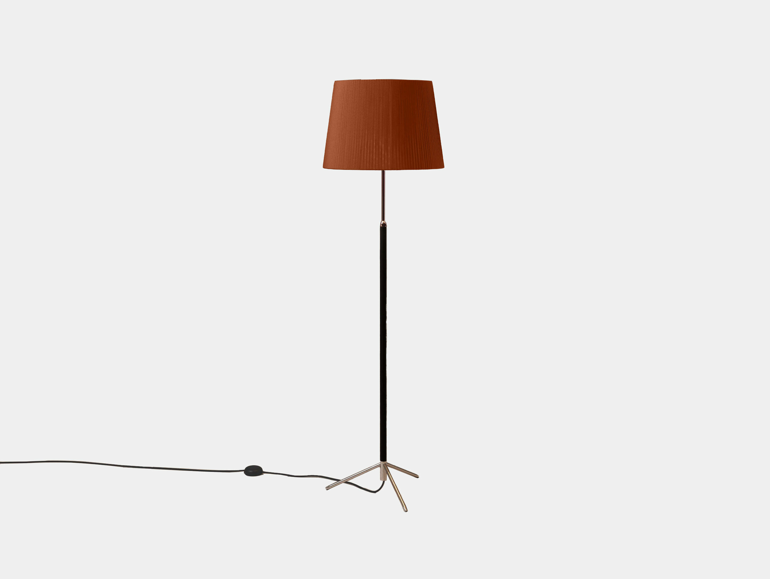 Santa cole jaume sans pie de salon floor lamp G1 chrome plated tile raw ribbon