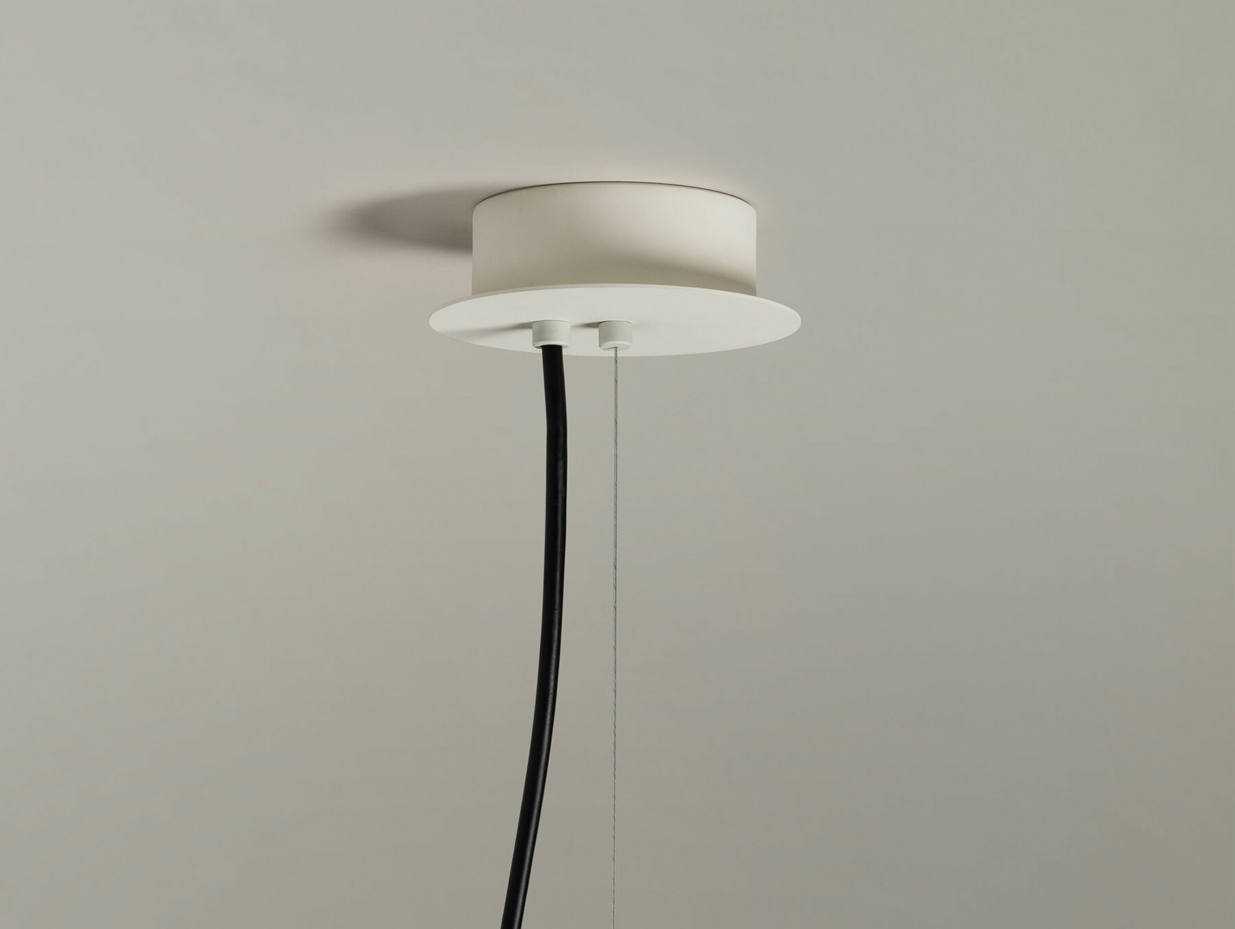 Santa cole vaso pendant white grey ceiling rose