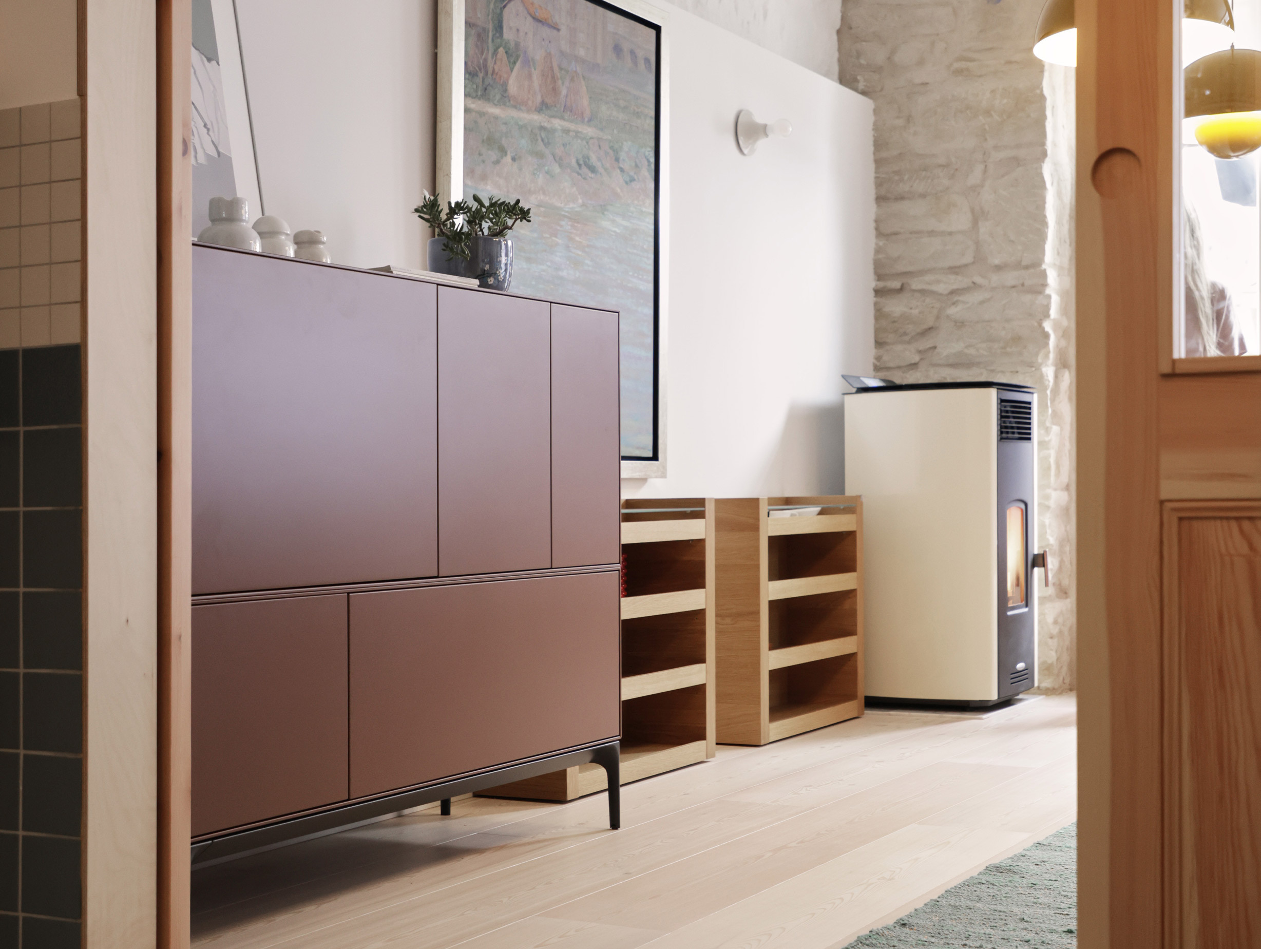 Treku ibon arrizabalaga lauki sideboard brick frame graphite legs lifestyle4