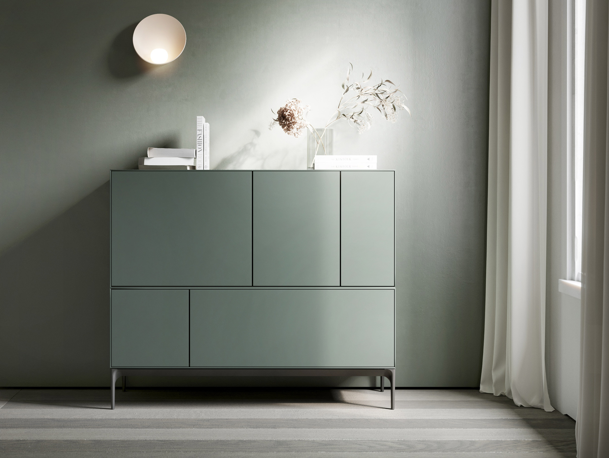 Treku ibon arrizabalaga lauki sideboard brick frame graphite legs lifestyle5