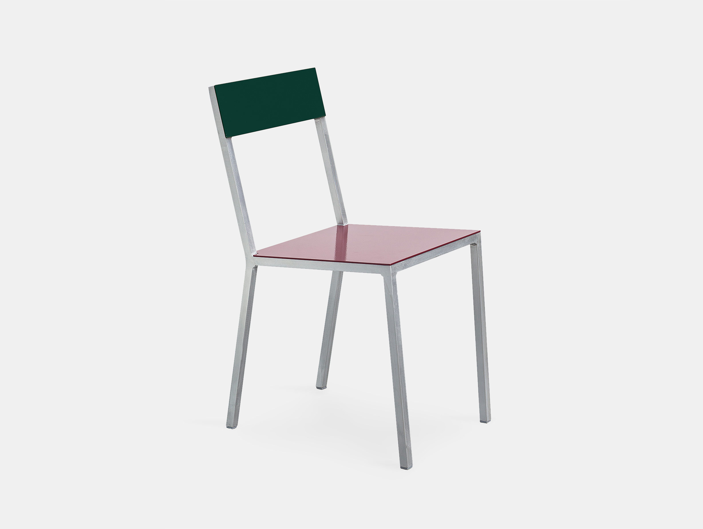 Muller Van Severen Alu Chair Valerie Objects Burgundy Candy Green