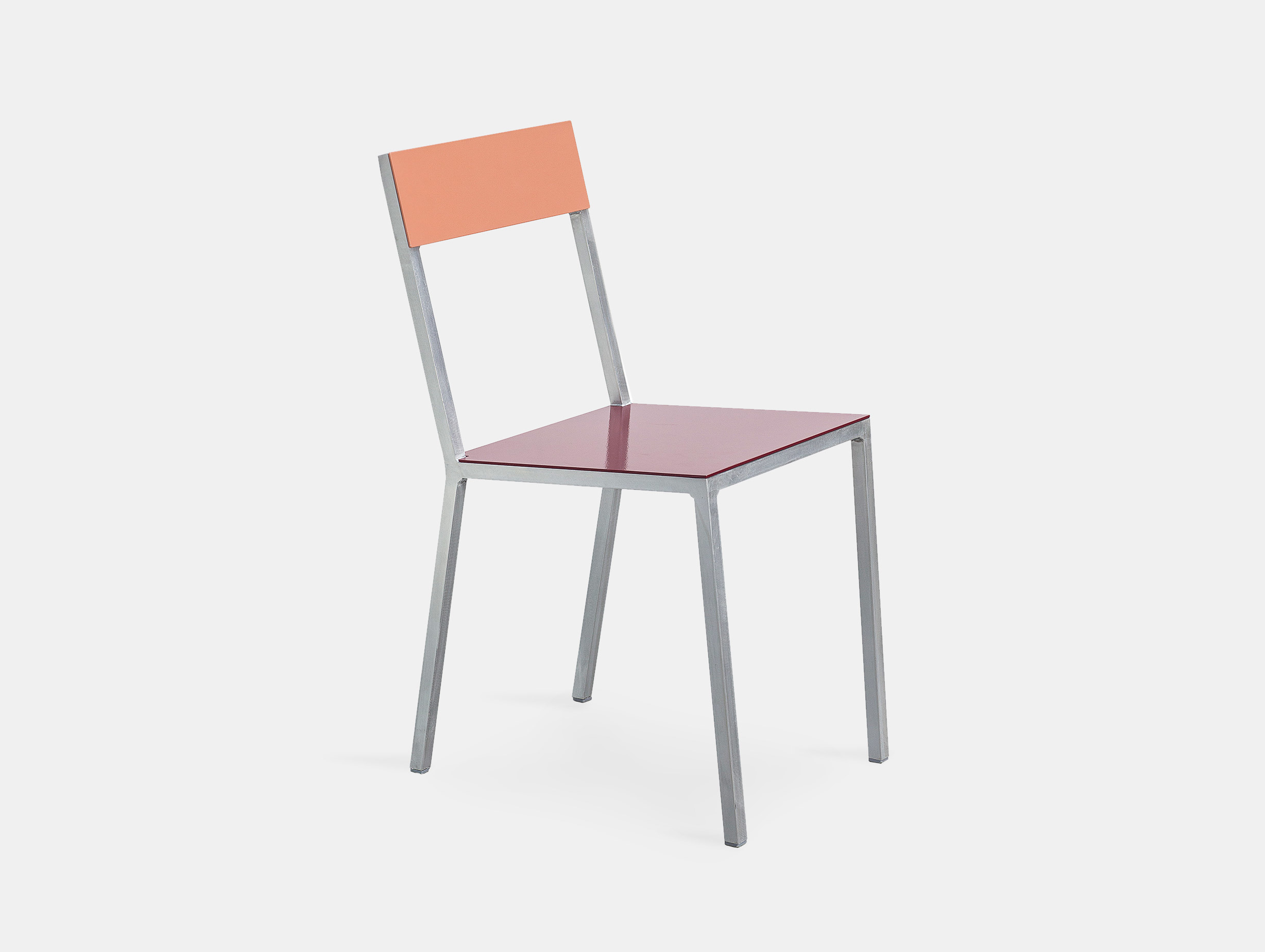 Muller Van Severen Alu Chair Valerie Objects Burgundy Pink