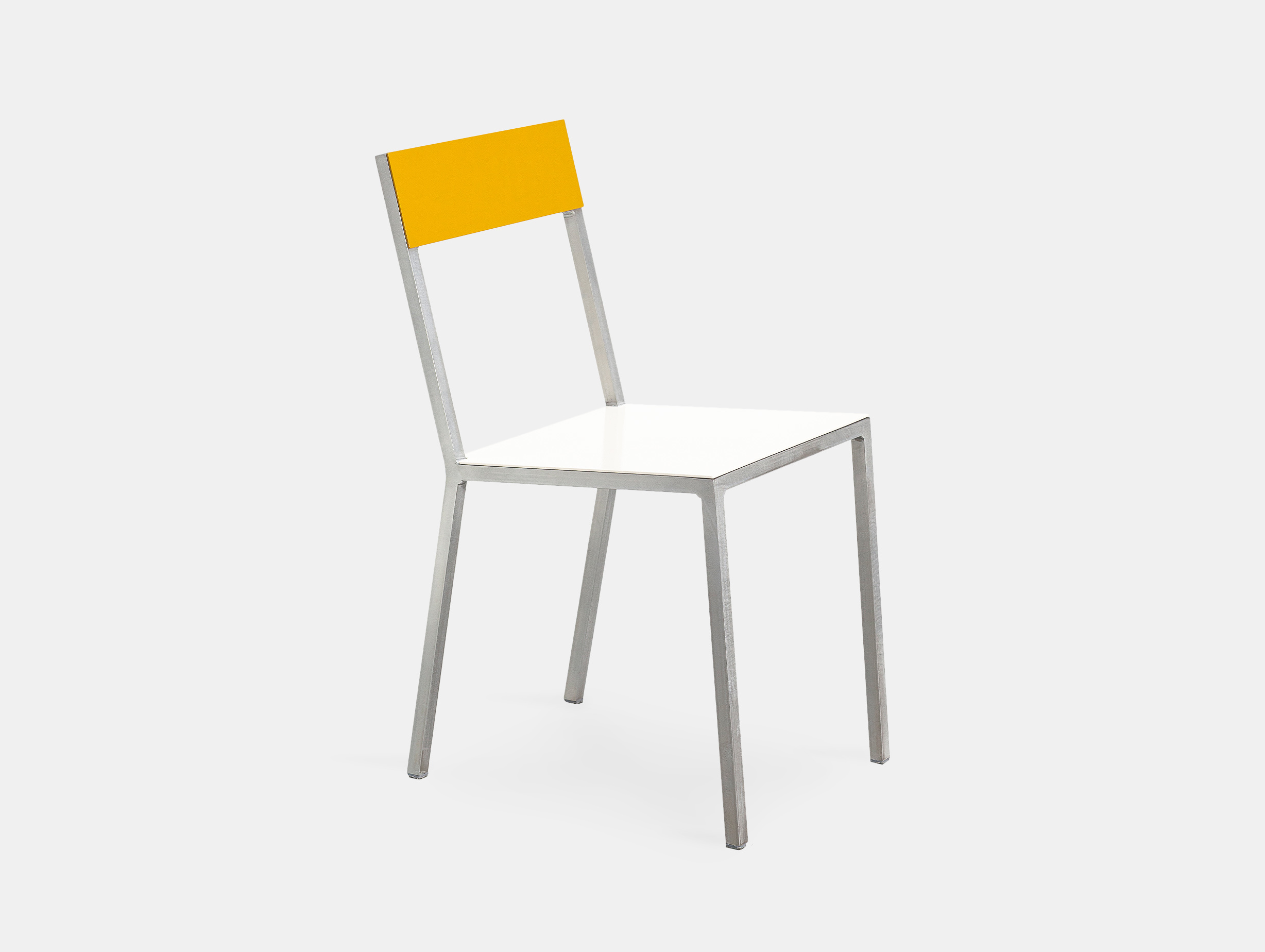 Muller Van Severen Alu Chair Valerie Objects ivory yellow