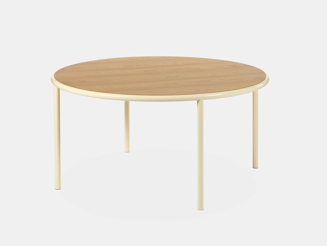 Muller van severen wooden table large round ivory oak