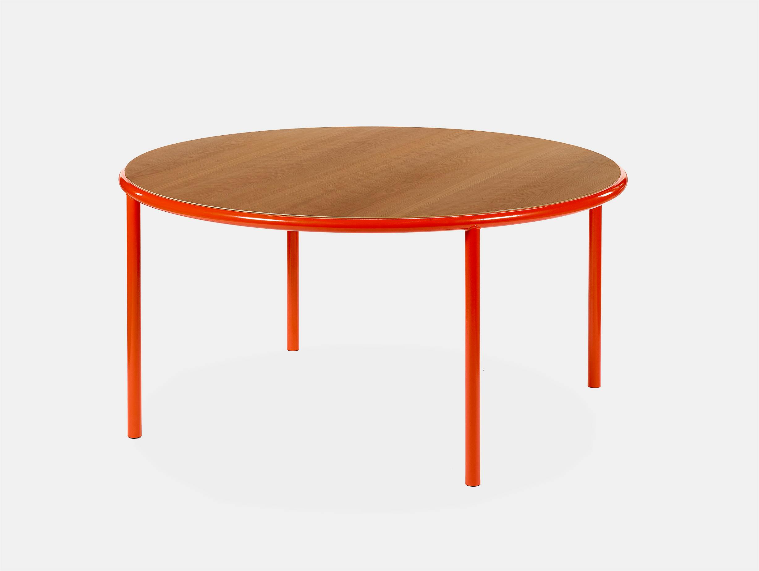 Muller van severen wooden table large round red cherry