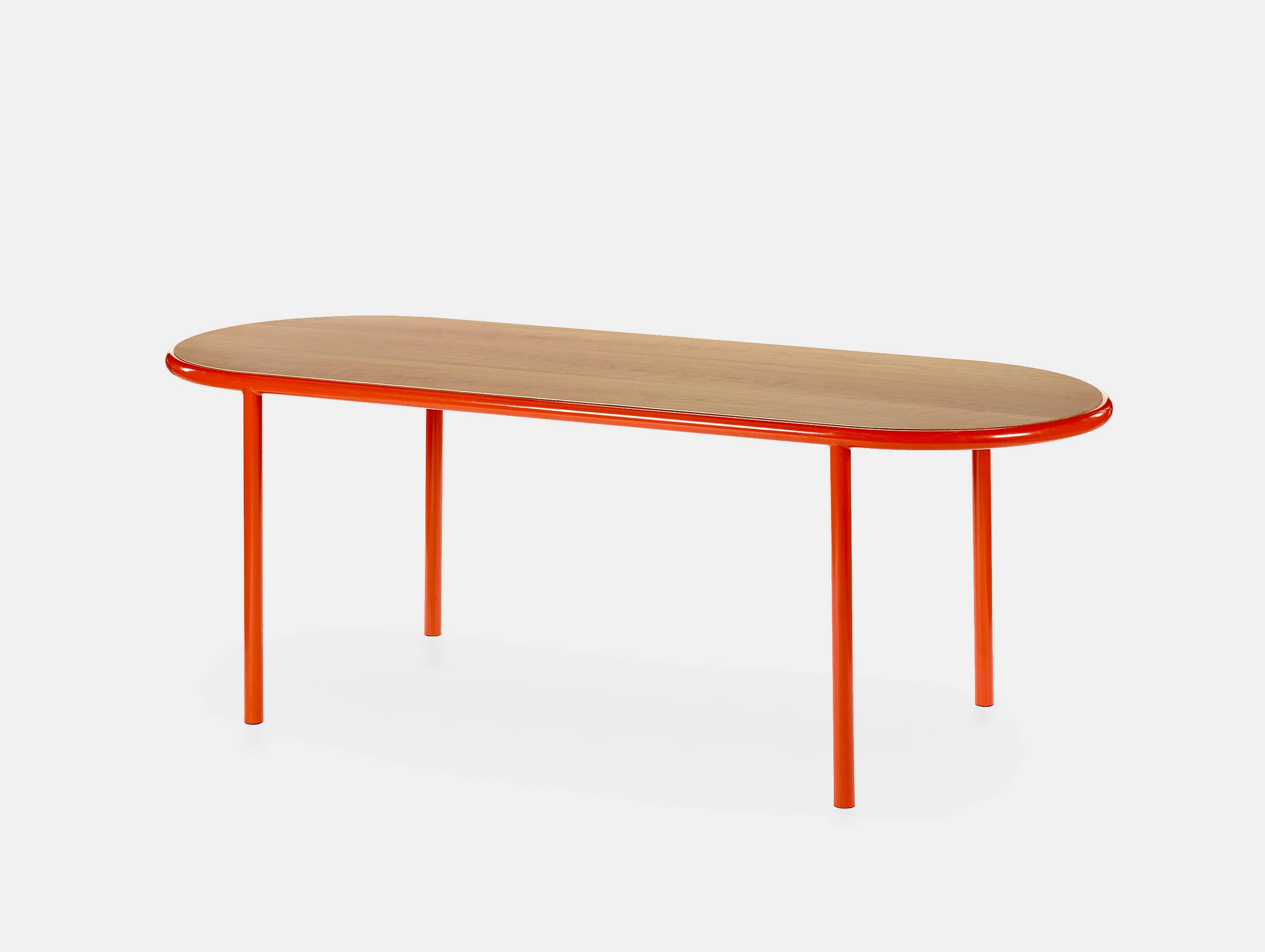 Muller van severen wooden table oval red cherry