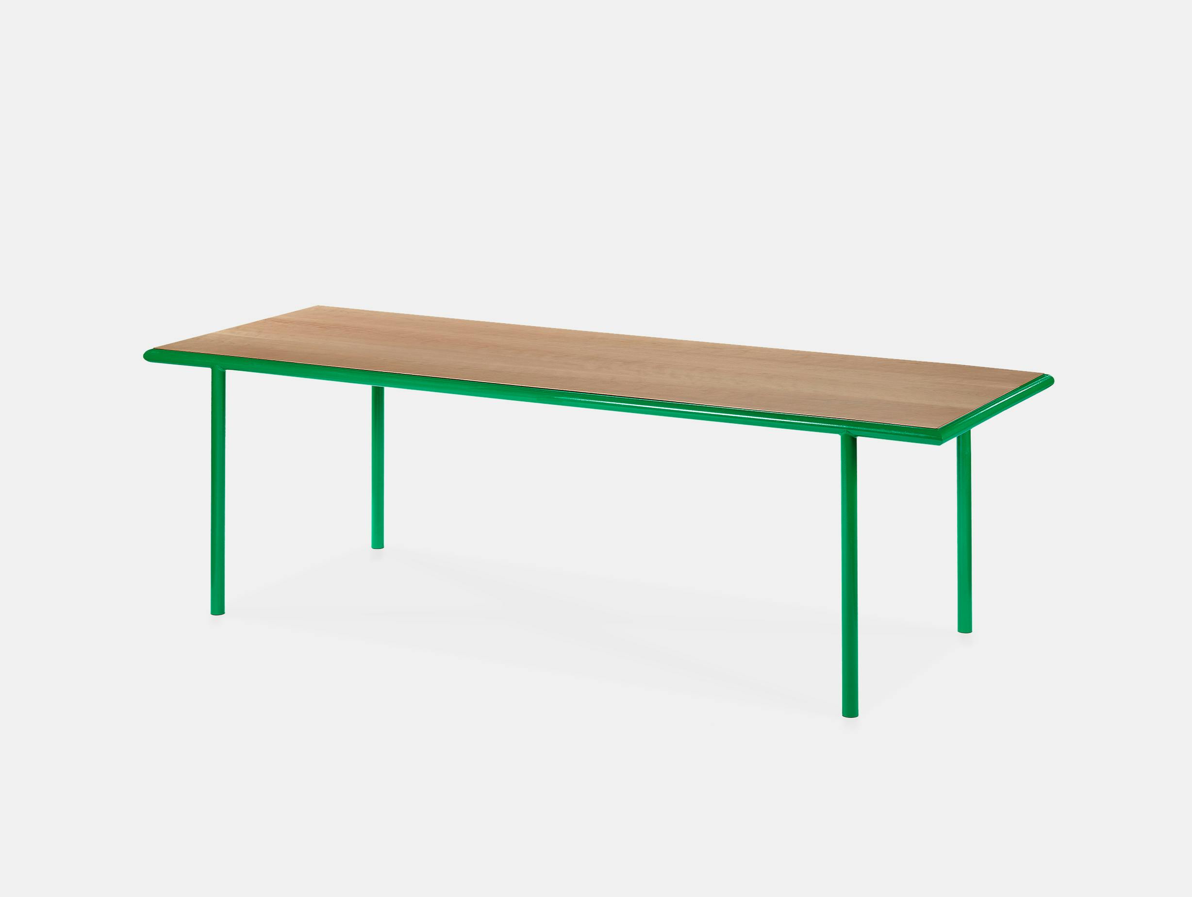 Muller van severen wooden table rectangular green cherry
