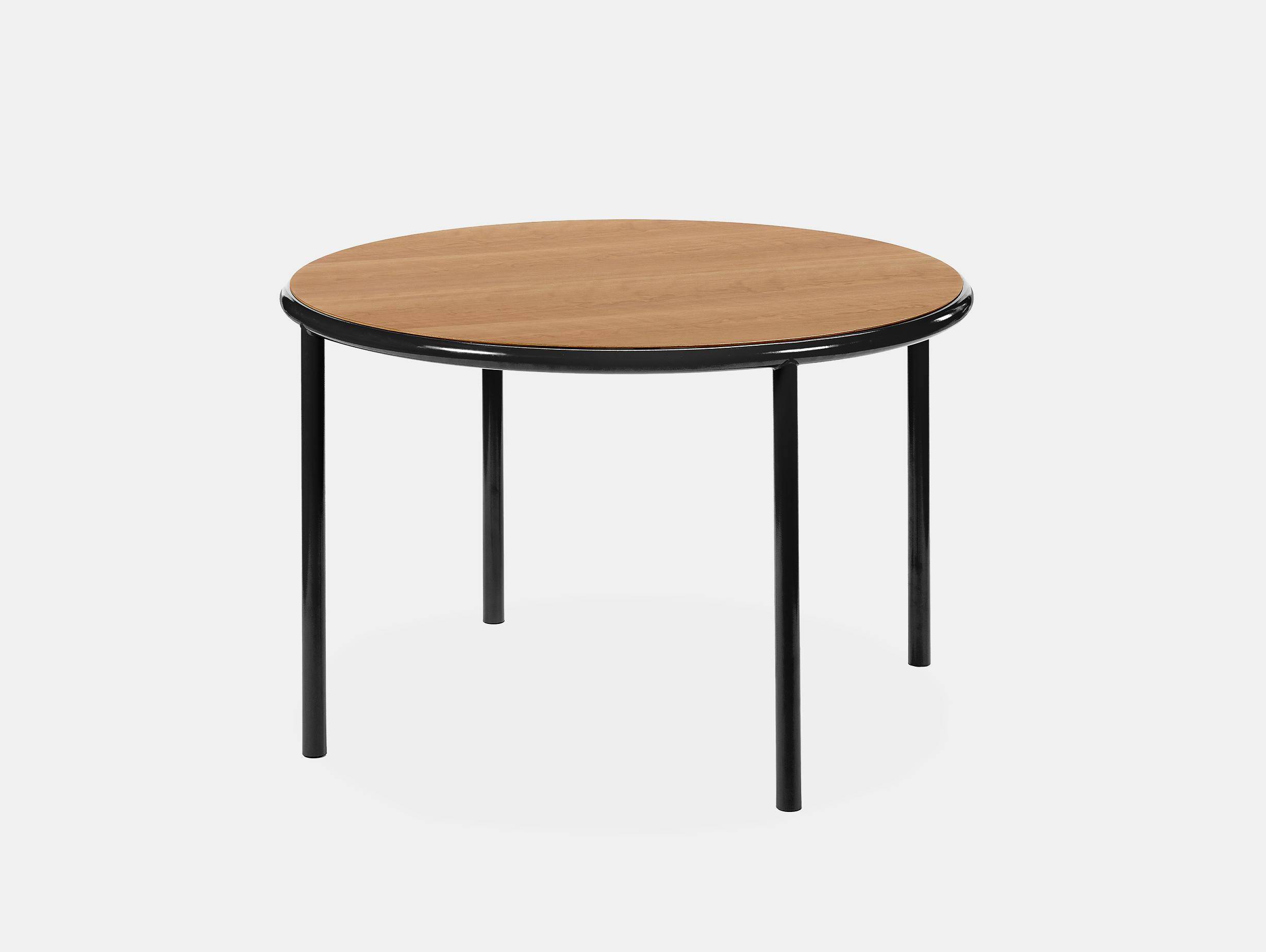 Muller van severen wooden table small round black cherry
