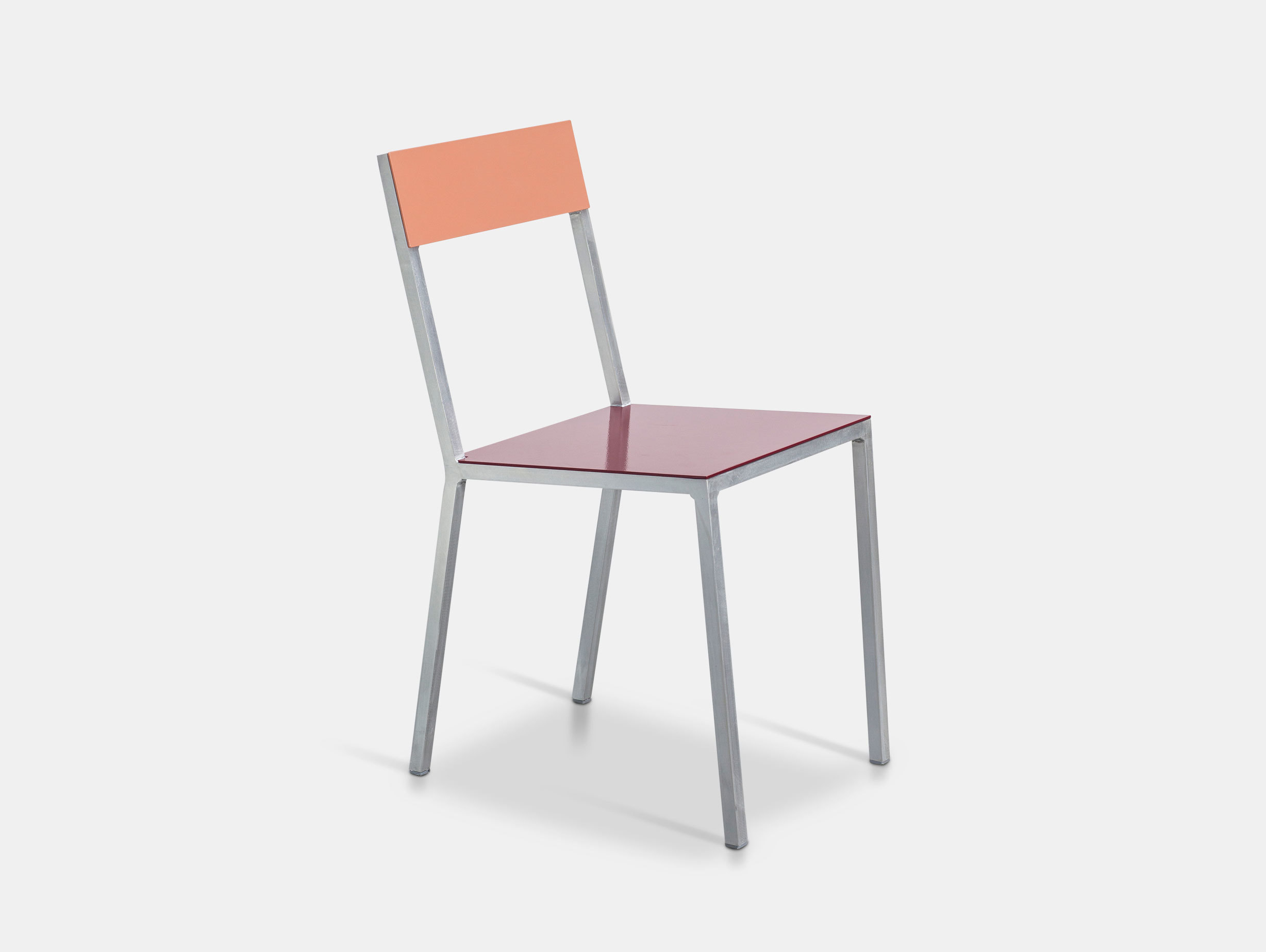Valerie Objects Alu Chair Seatburgundy Backpink Muller Van Severen