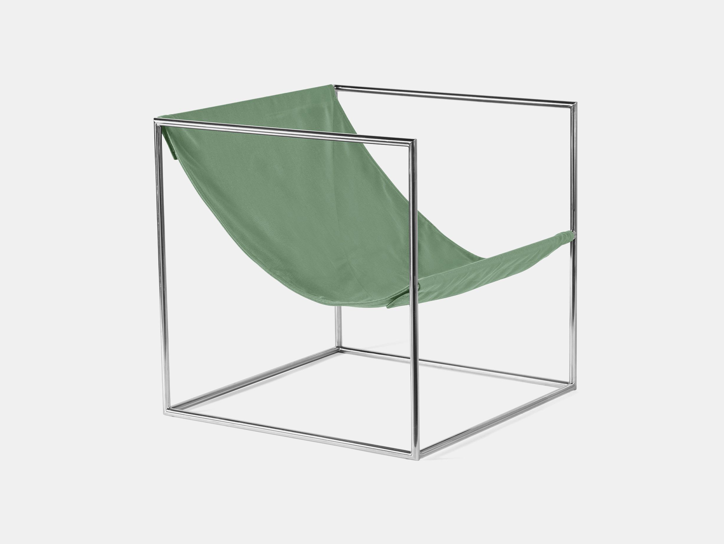 Valerie objects muller van severen solo seat outdoor chrome green