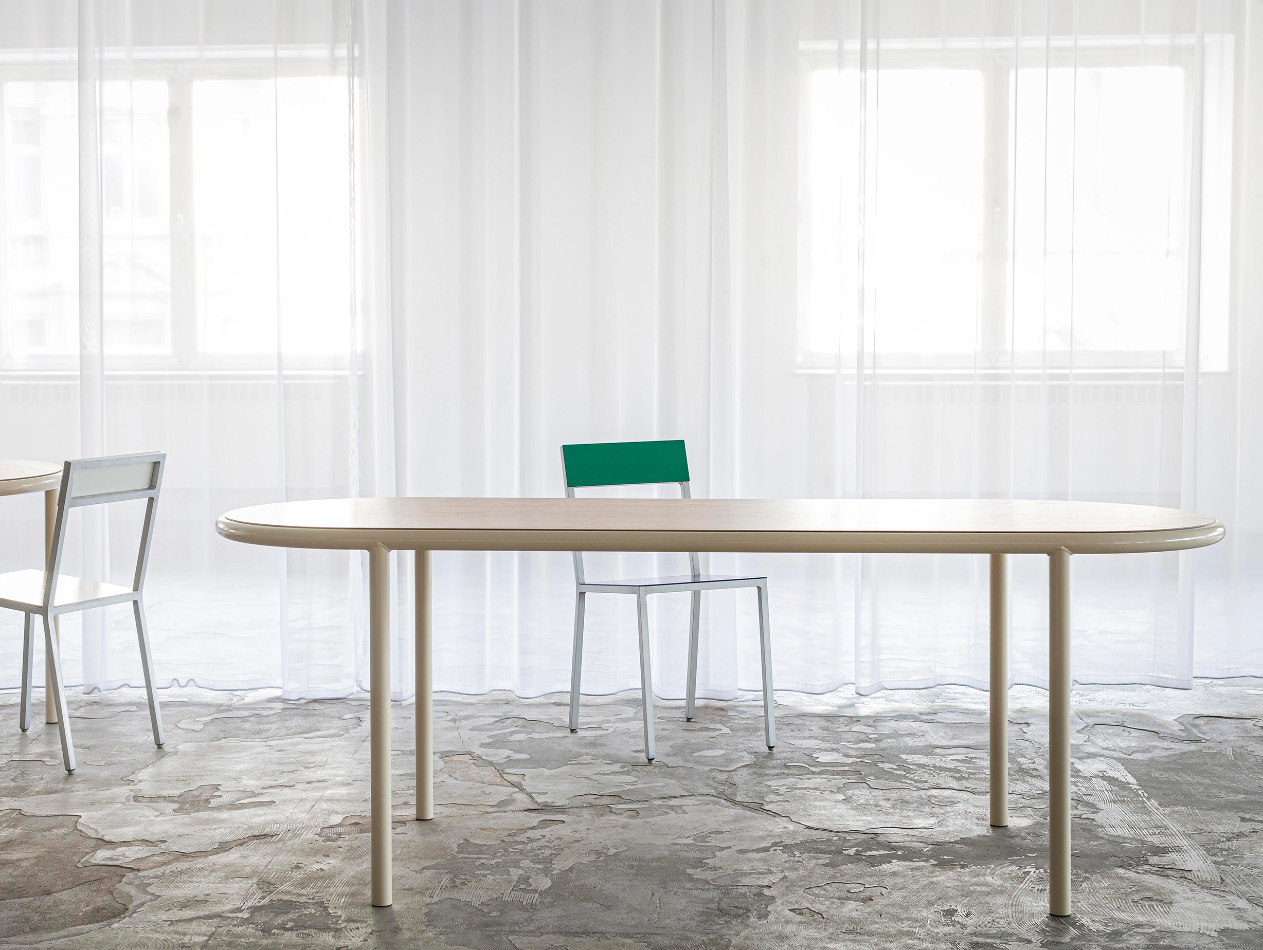 Muller van severen wooden table oval ls 5