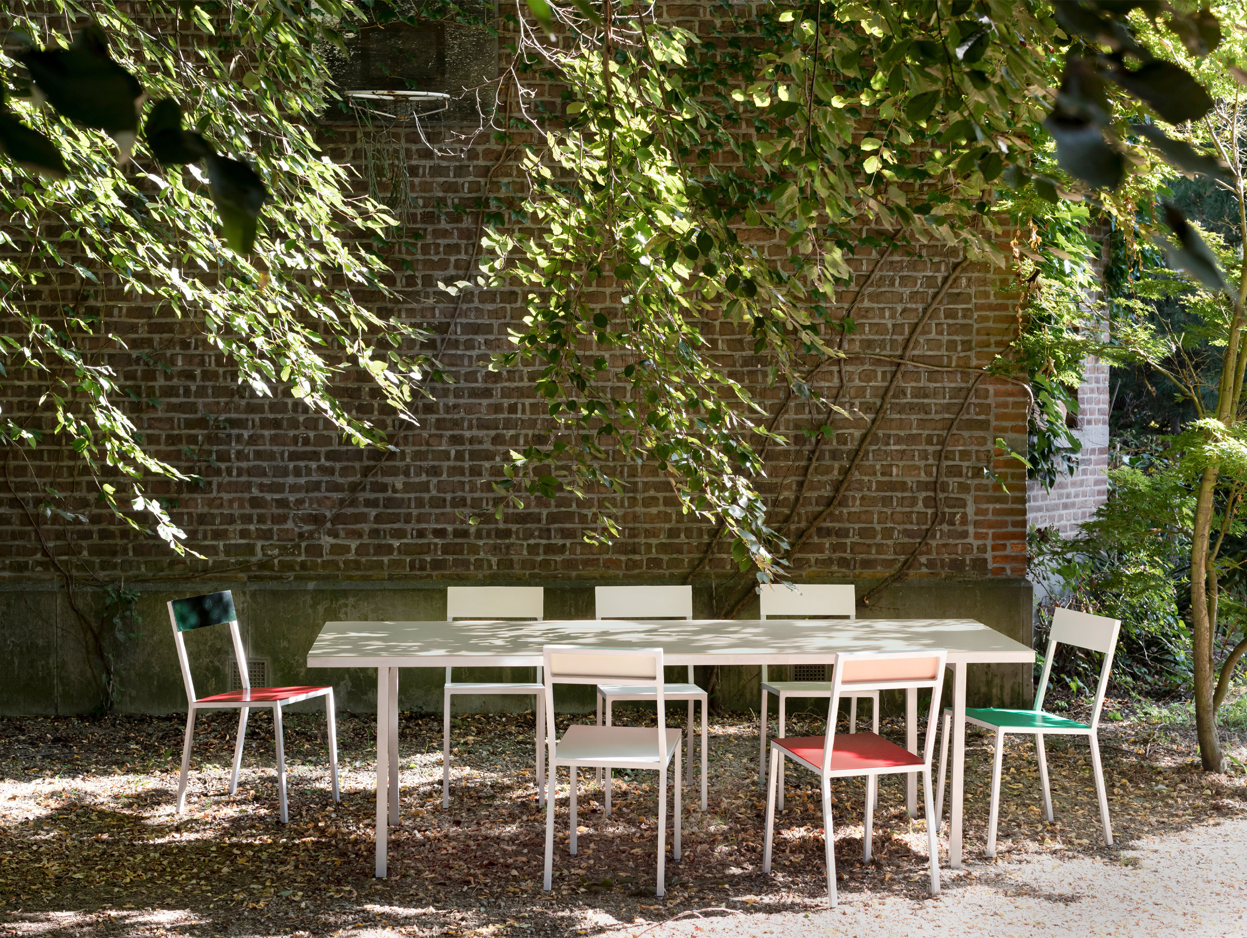 Valerie objects muller van severen alu dining table large lifestyle 1