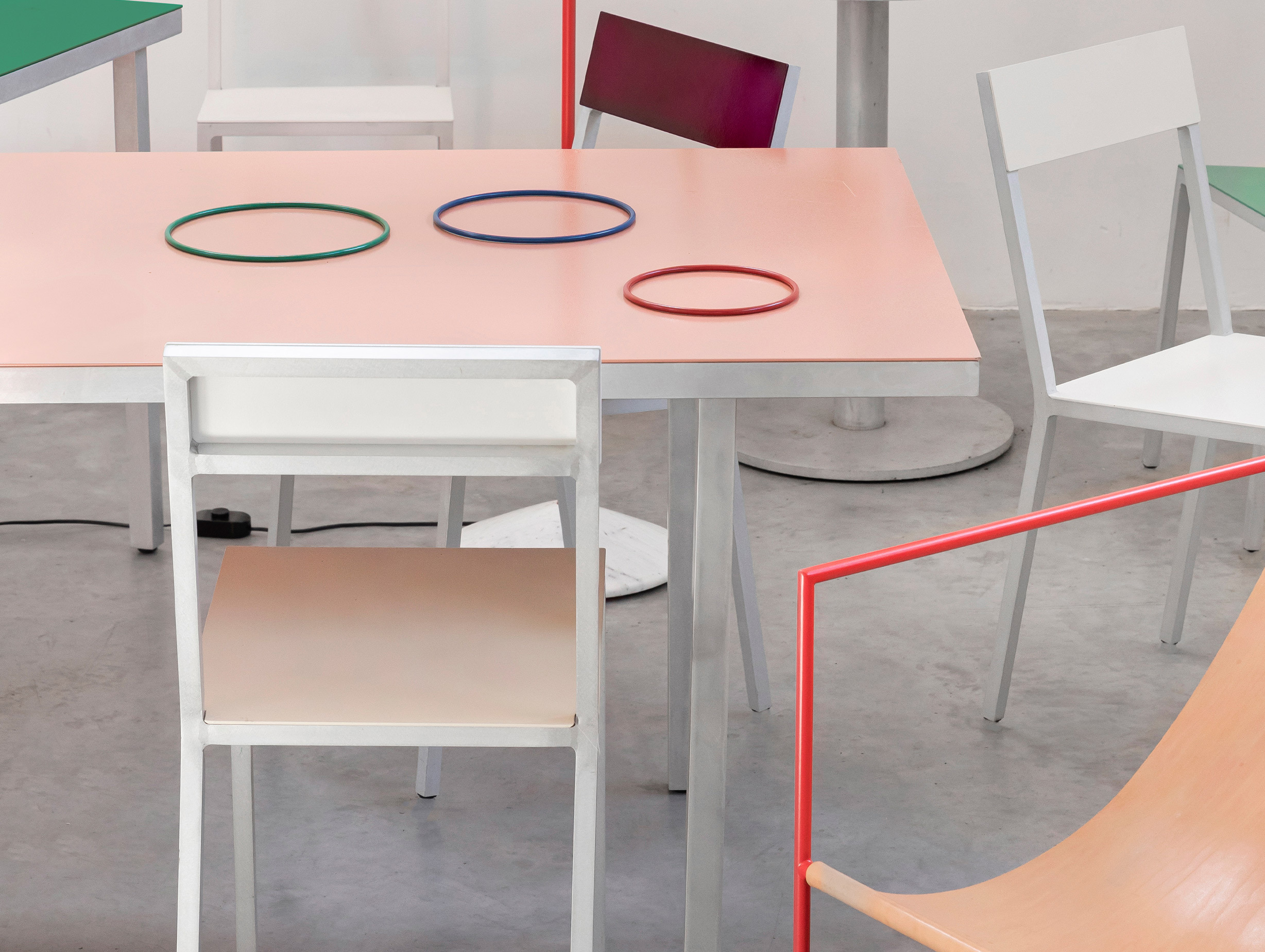 Valerie objects muller van severen alu dining table large lifestyle 2