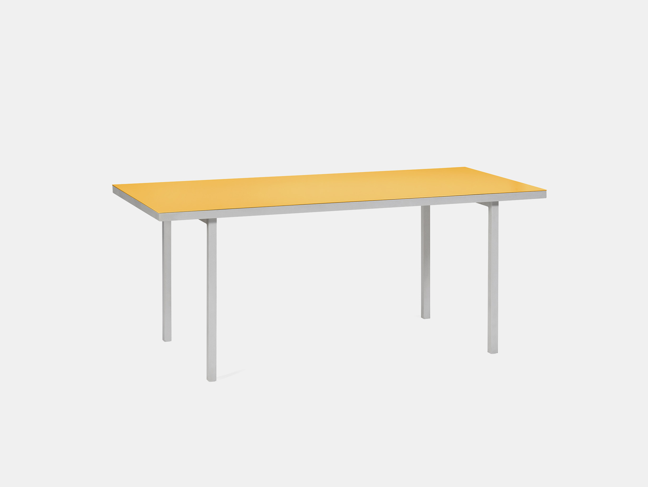 Valerie objects muller van severen alu dining table medium yellow2