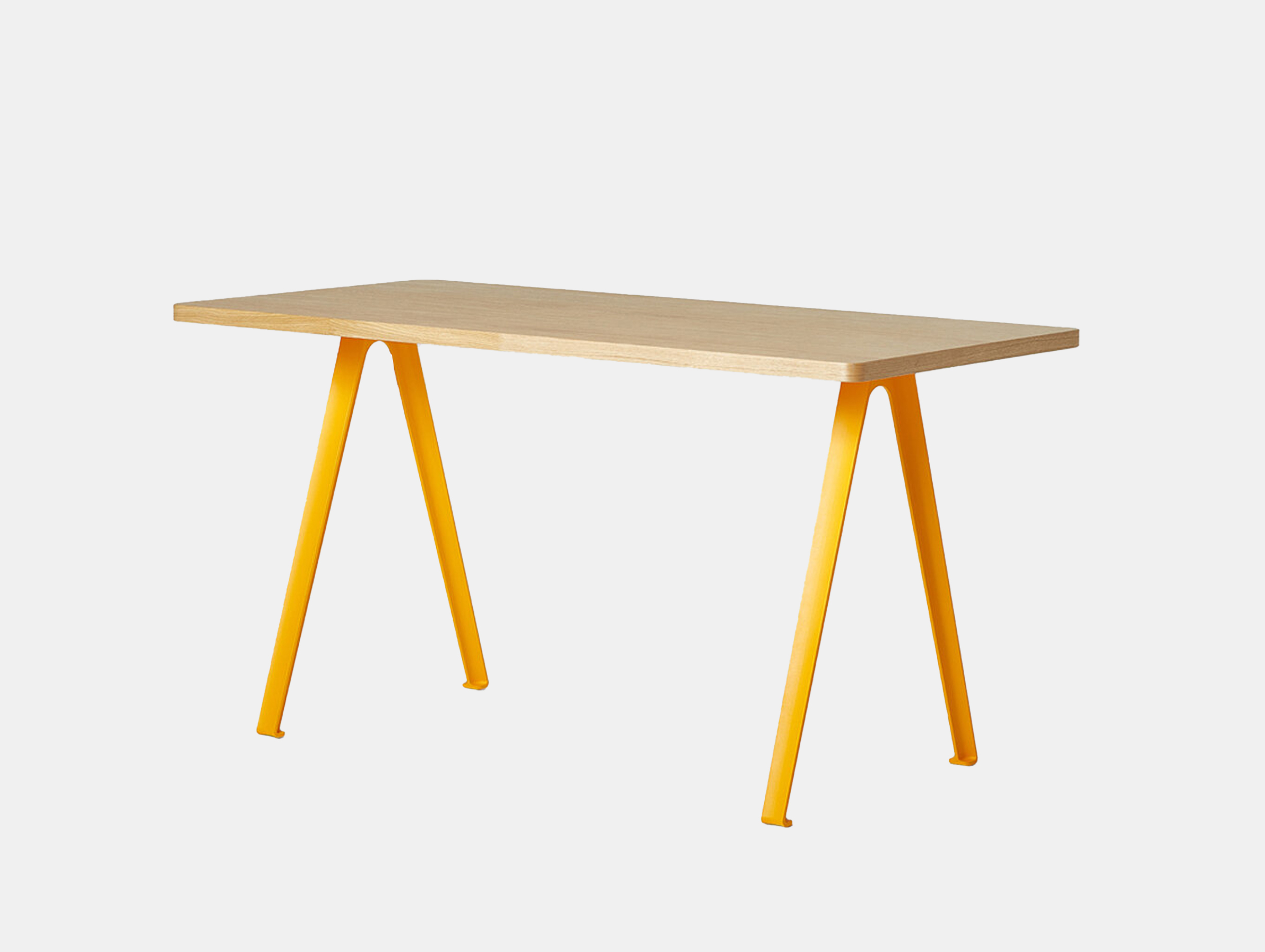 Very good proper canteen a frame table light oak yellow