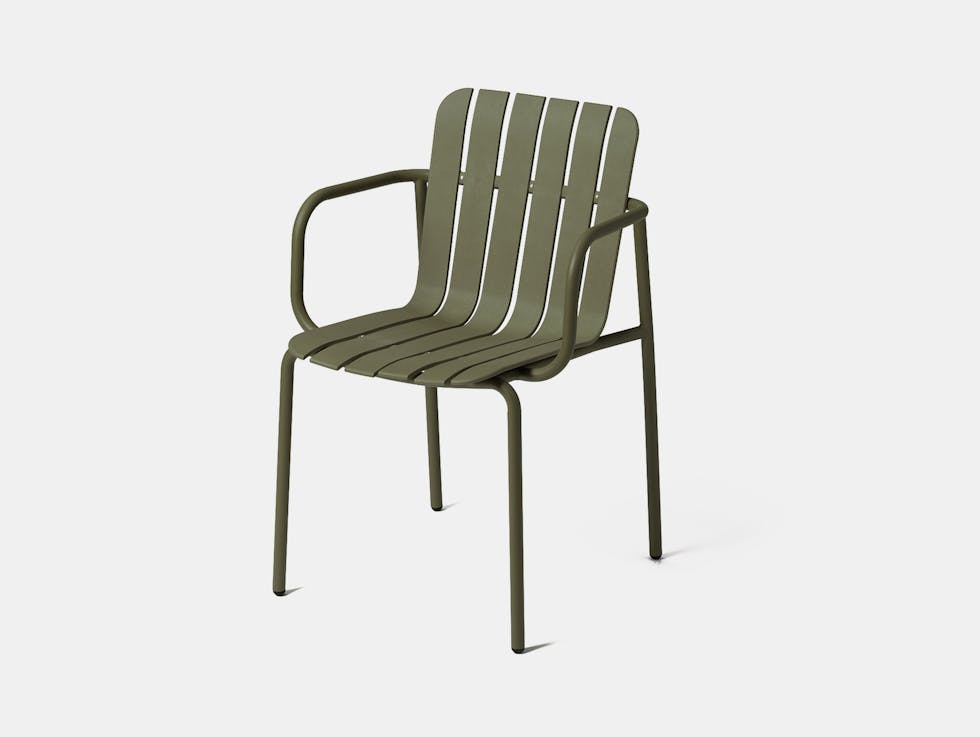 Very good and proper ac al latte chair olive green armrests