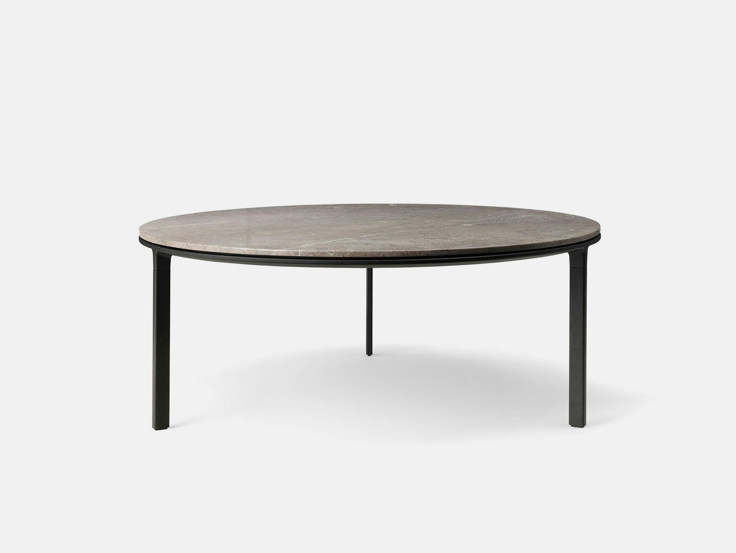 Vipp 425 coffee table 90 light grey marble