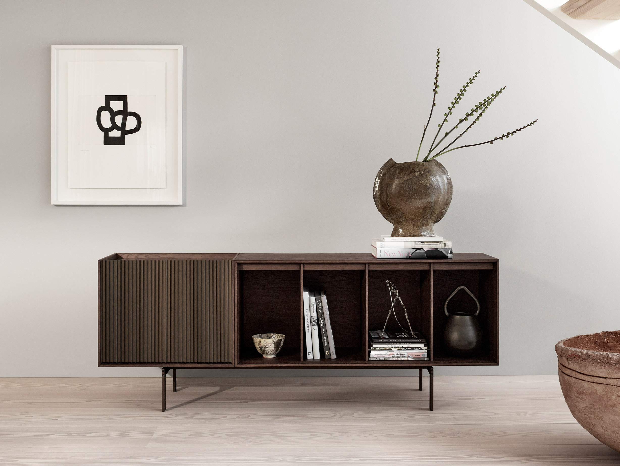 Vipp 675 chimney cabinet dark oak lifestyle2