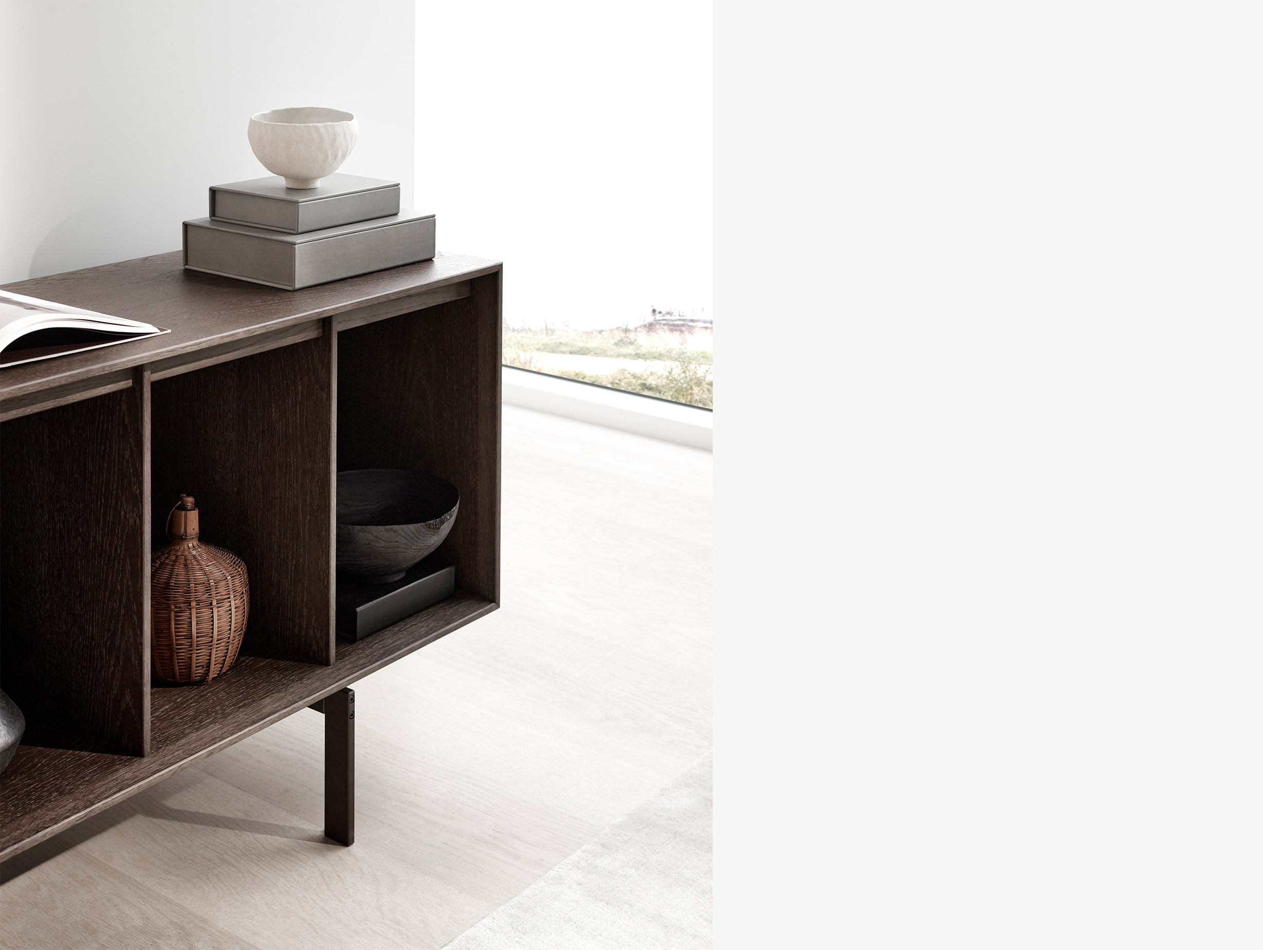 Vipp 675 chimney cabinet dark oak lifestyle3