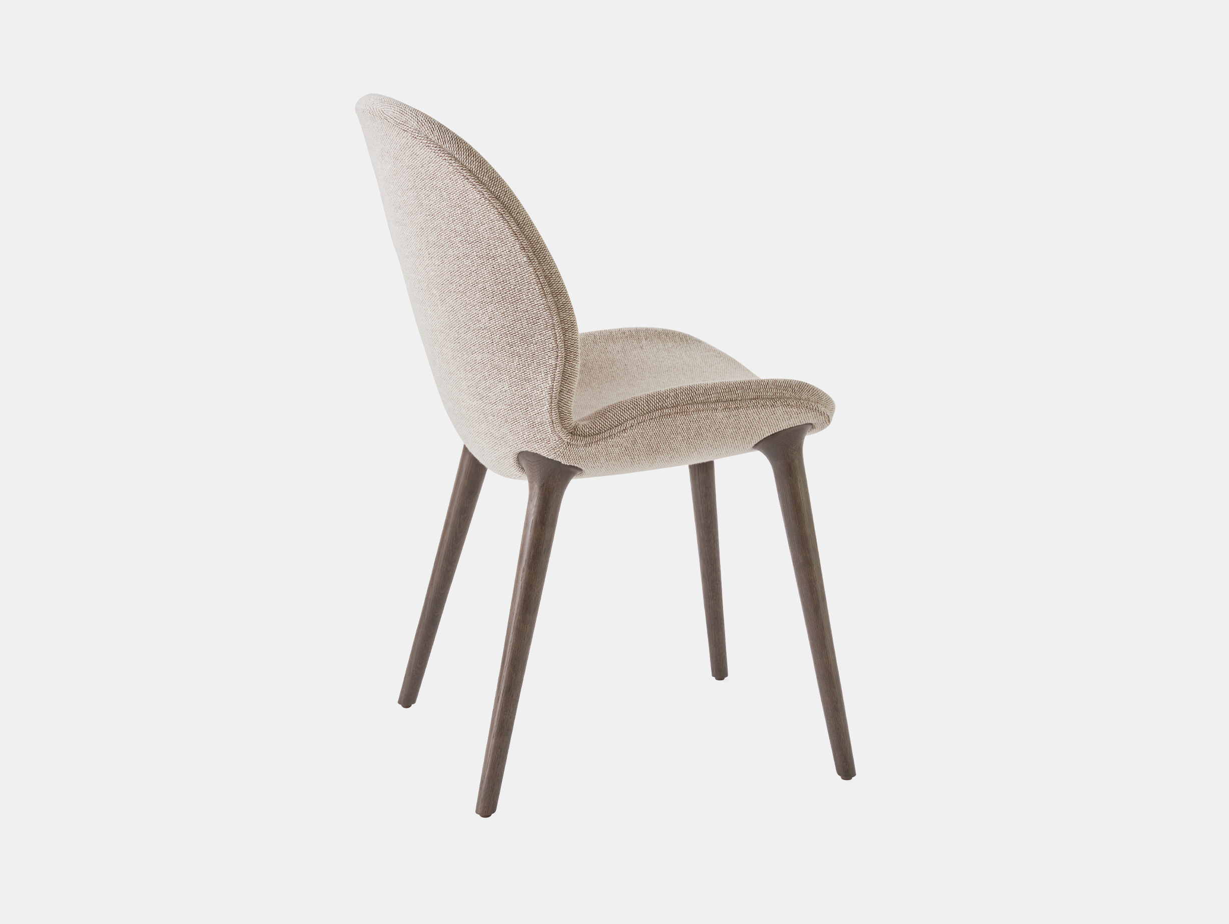 Vipp lodge dining chair brook upholstery dark oak legs