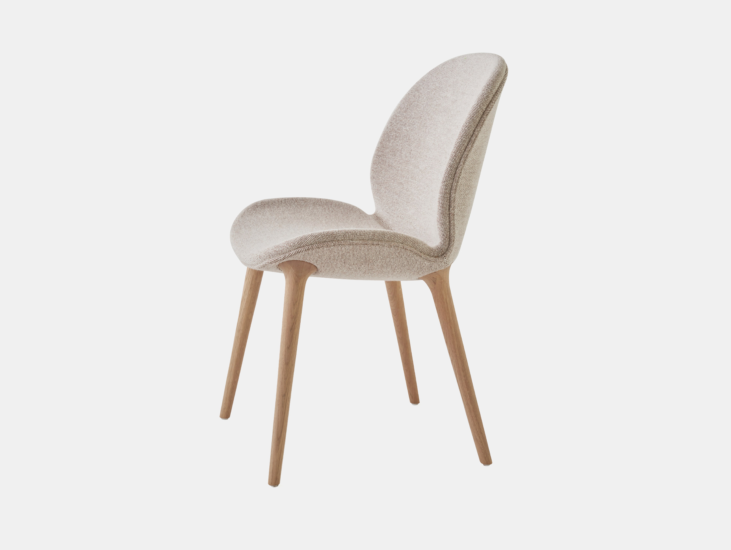 Vipp lodge dining chair brook upholstery oak legs