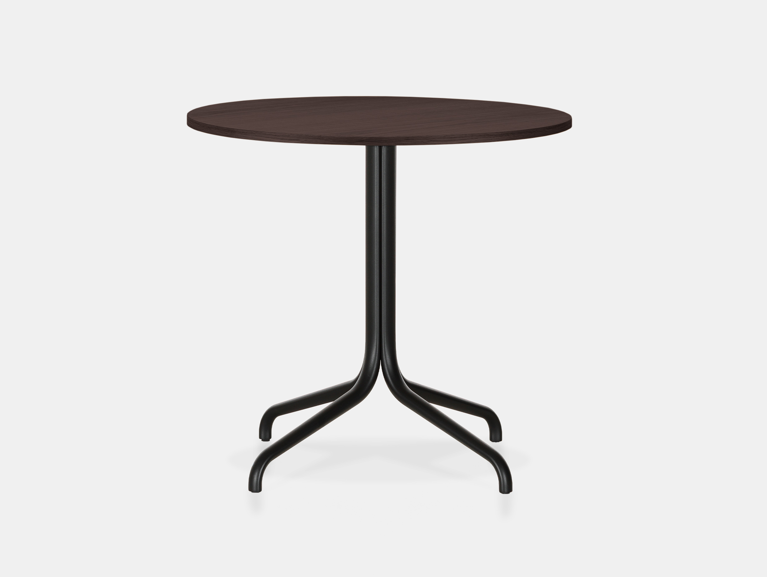 Vitra Belleville Indoor Table Wooden ROUND dark finish CT
