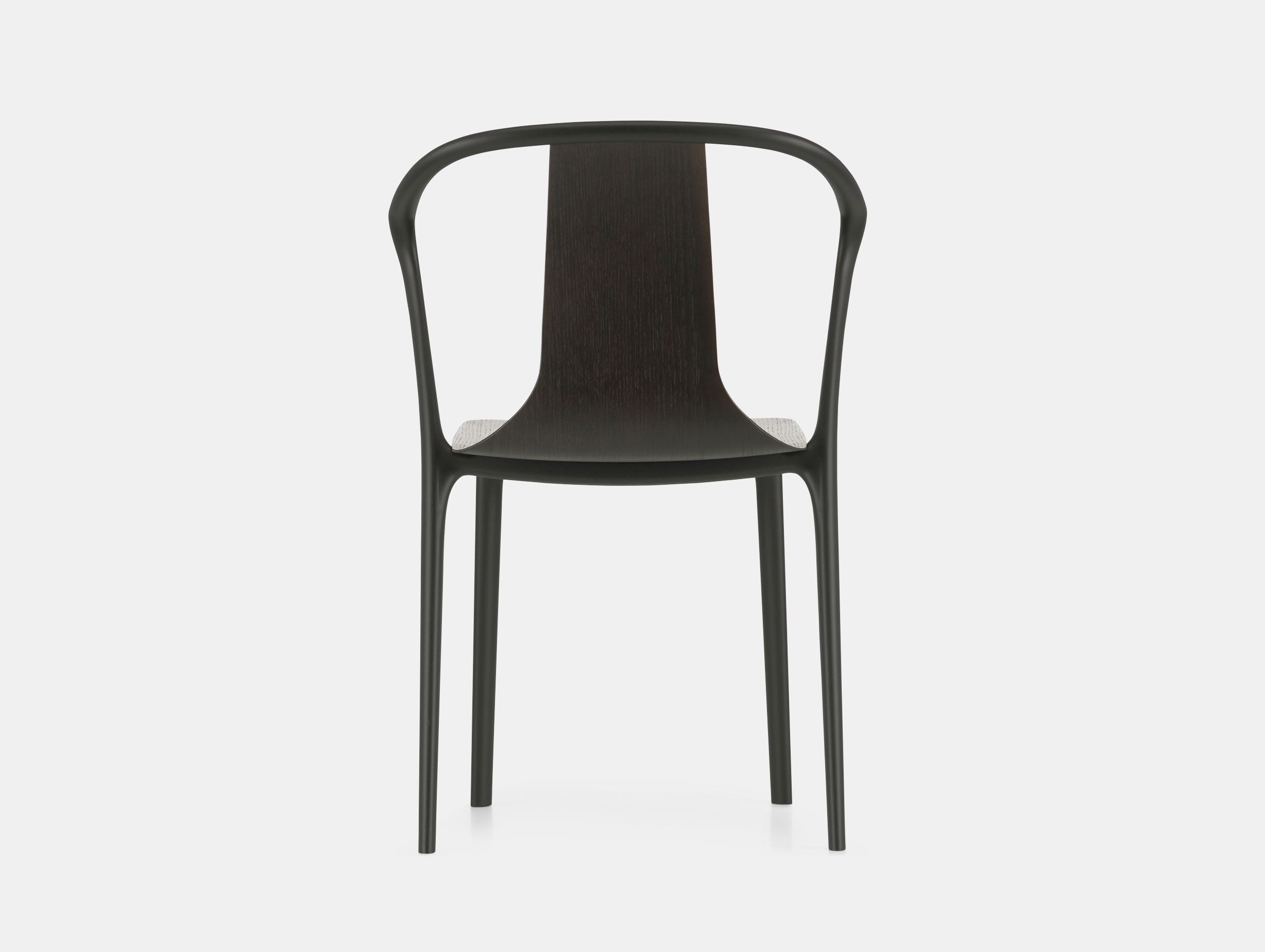Vitra Belleville Side Chair Dark Oak Ronan And Erwan Bouroullec